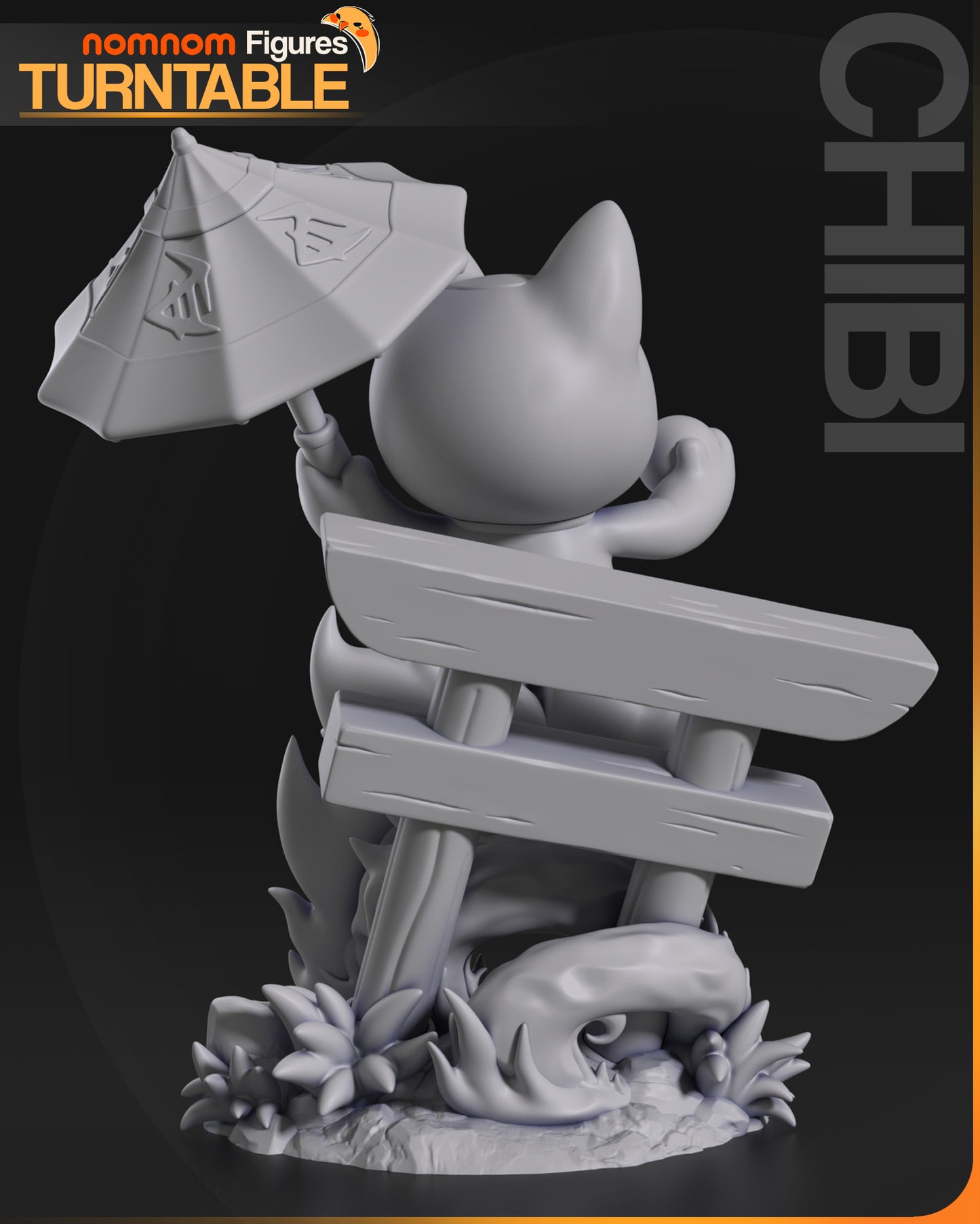 Nomnom Figures Chibi Turbo Granny Cat - Dandadan