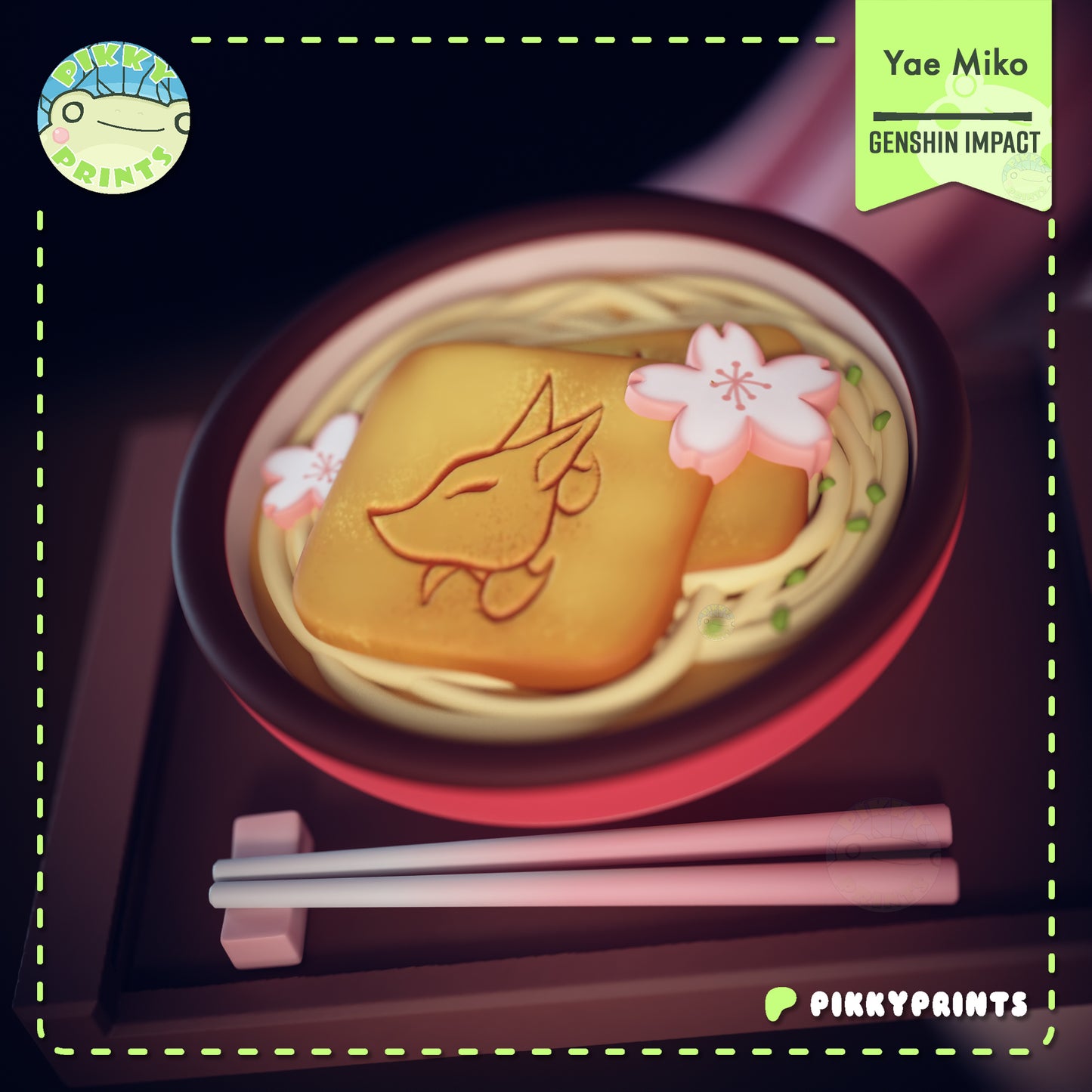 Pikky Prints Bunny Yae Miko - Genshin Impact