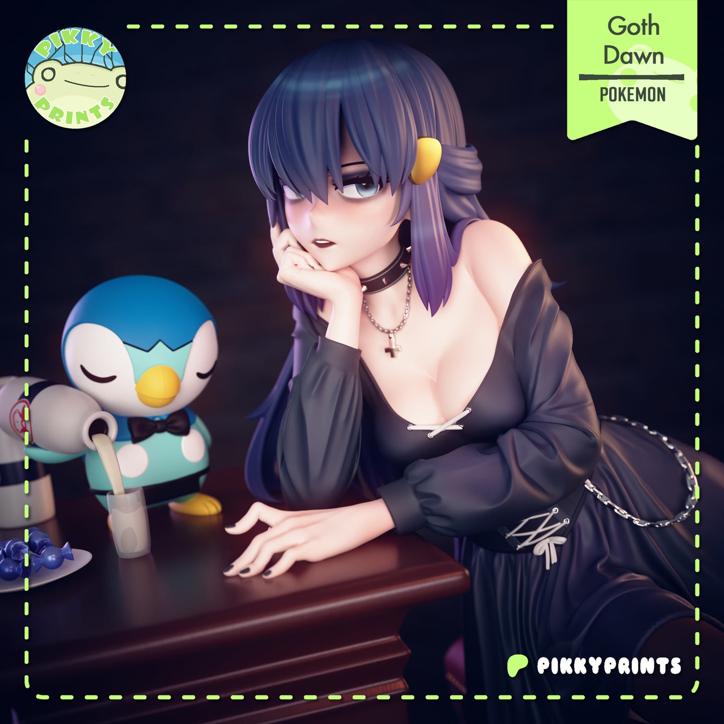 Pikky Prints Goth Dawn