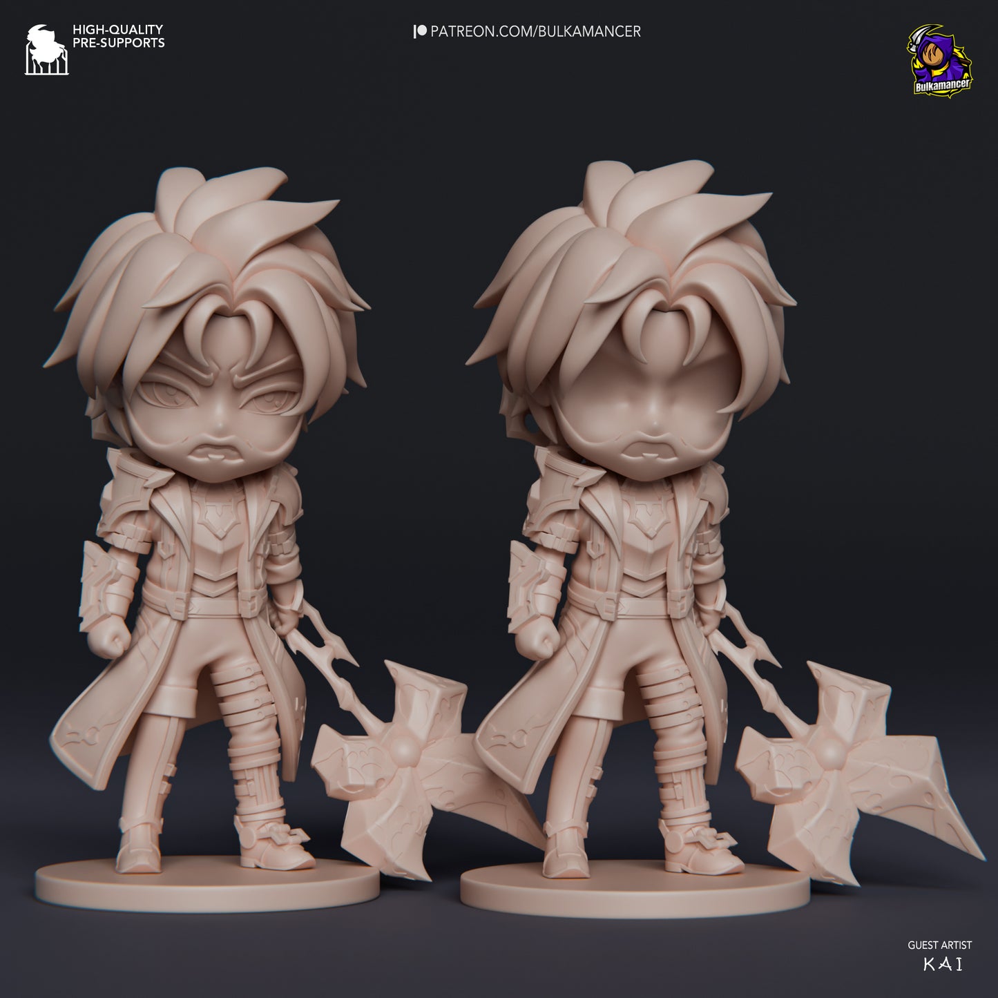 Bulkamancer Sculpts Arcane Chibi set - Arcane League of Legends
