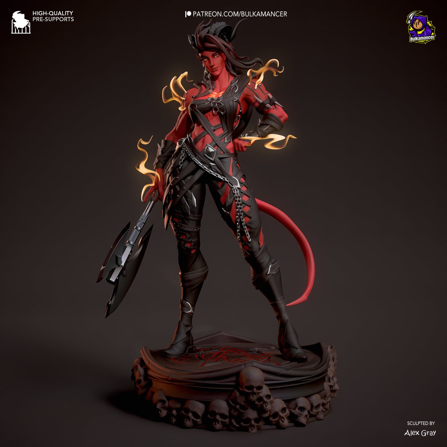 Bulkamancer Sculps Karlach (Stylized) - Baldur's Gate 3