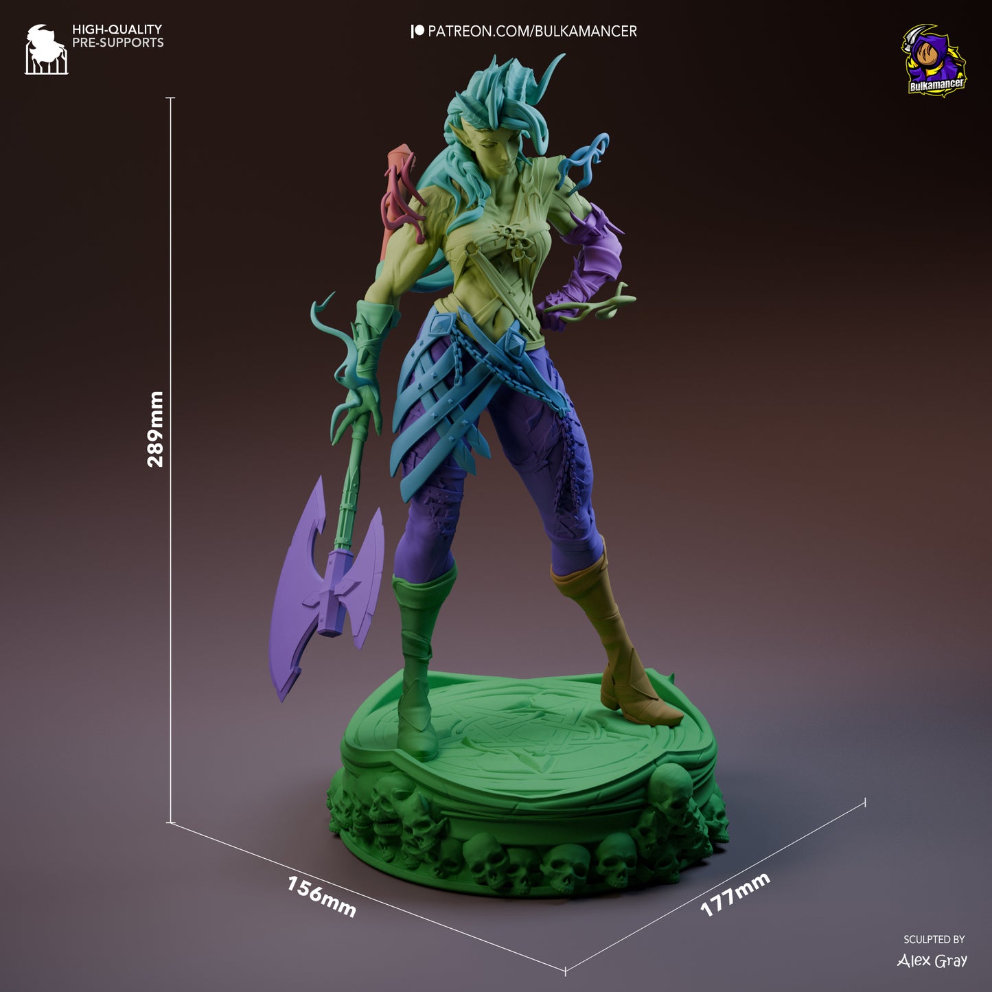Bulkamancer Sculps Karlach (Stylized) - Baldur's Gate 3