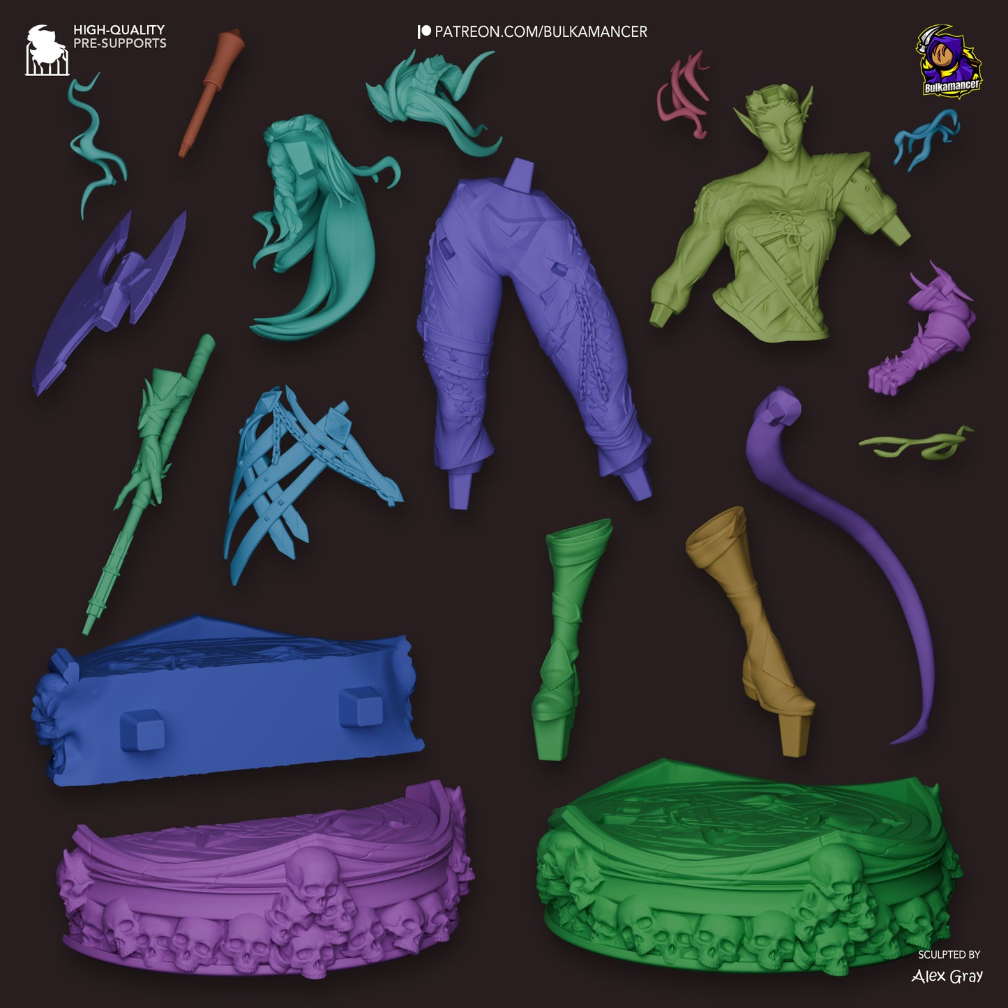 Bulkamancer Sculps Karlach (Stylized) - Baldur's Gate 3