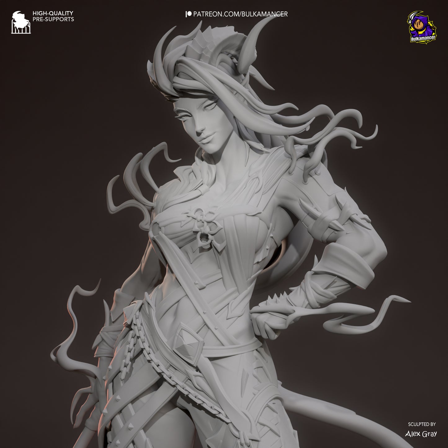 Bulkamancer Sculps Karlach (Stylized) - Baldur's Gate 3