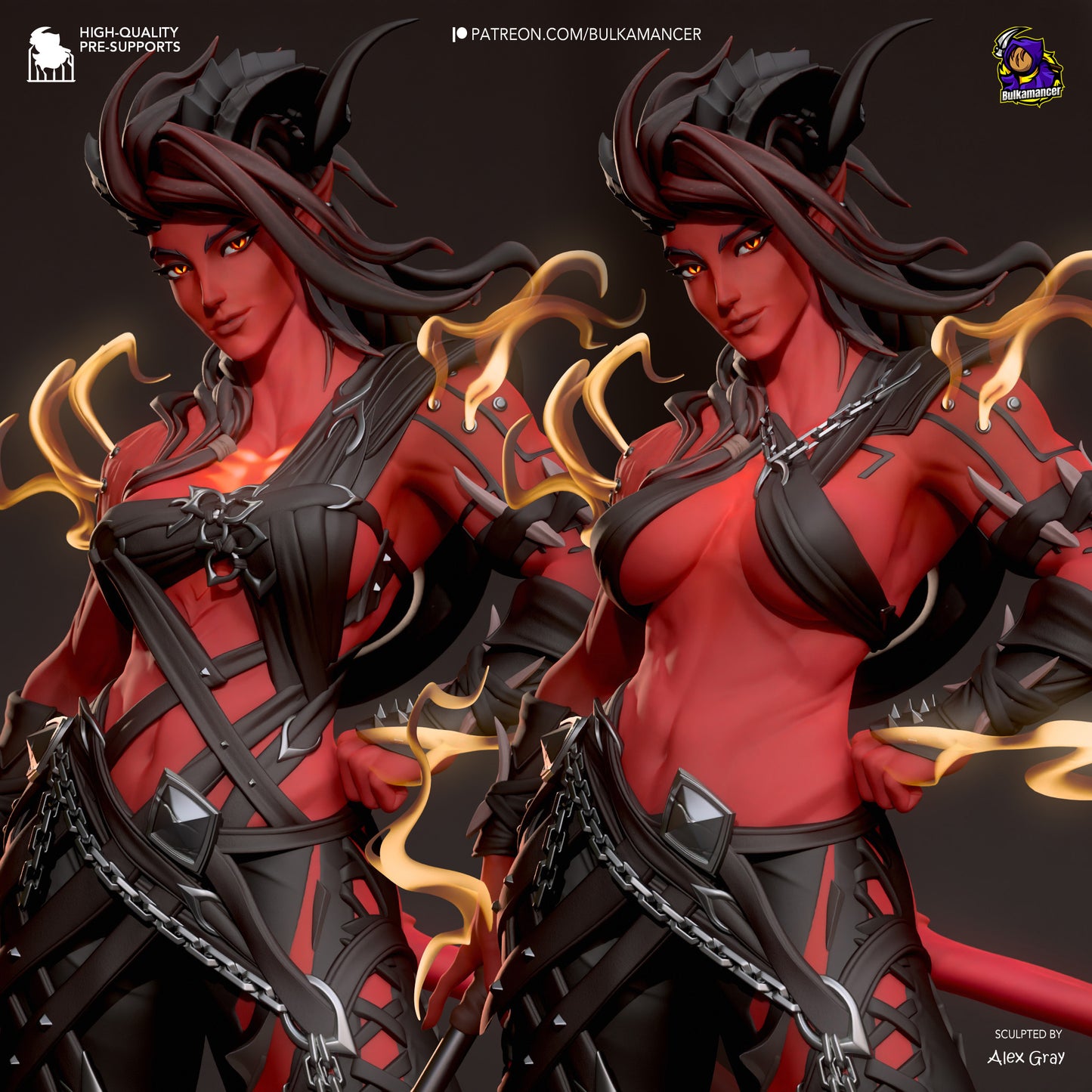 Bulkamancer Sculps Karlach (Stylized) - Baldur's Gate 3