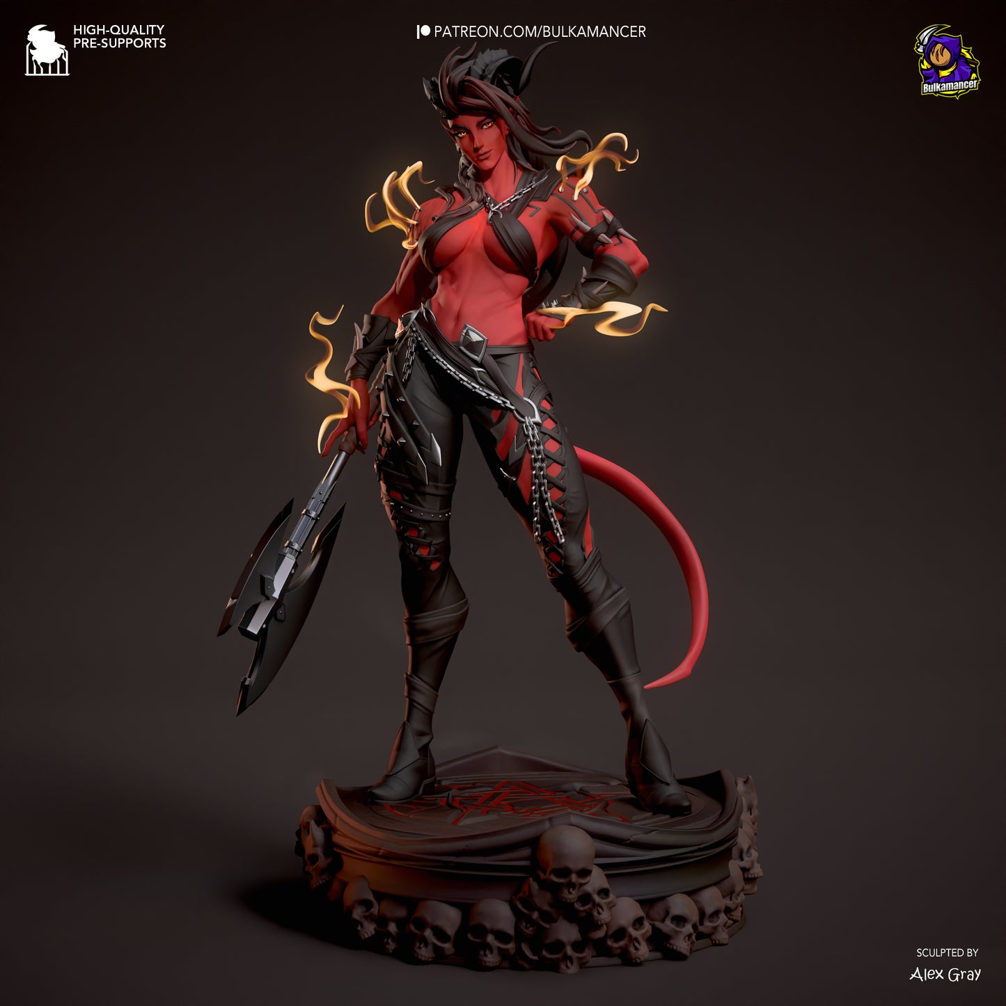 Bulkamancer Sculps Karlach (Stylized) - Baldur's Gate 3