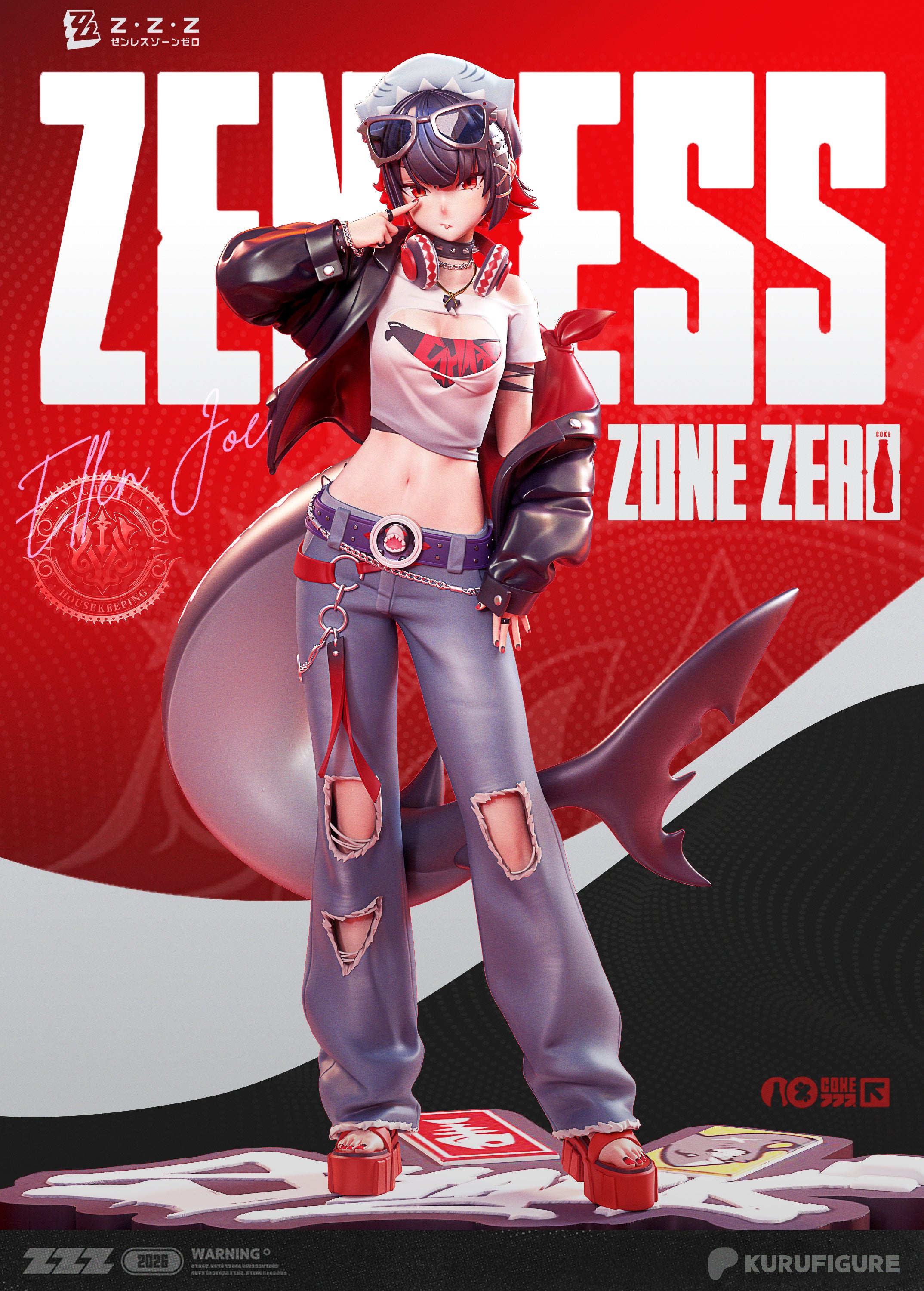 Kuru Figures Ellen Joe - Zenless Zone Zero – Black Tails Workshop