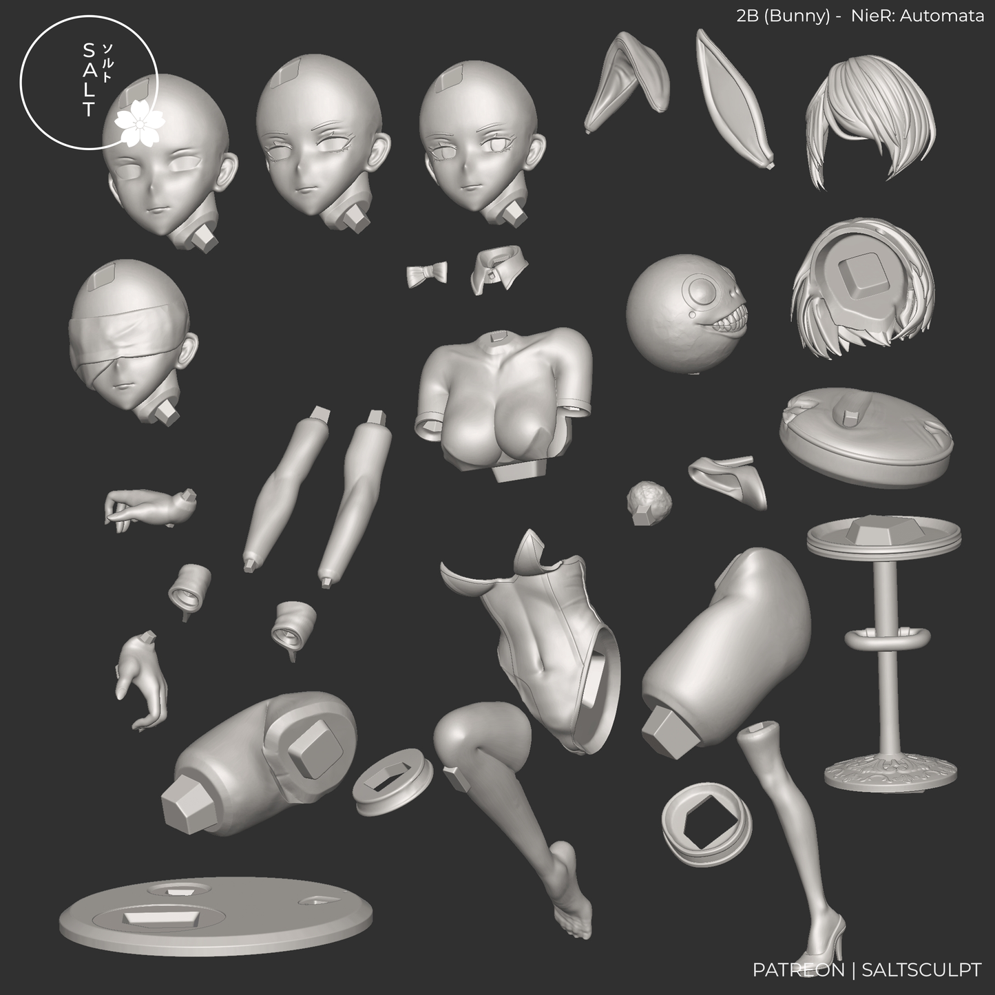 SaltSculpt 2B(Bunny)