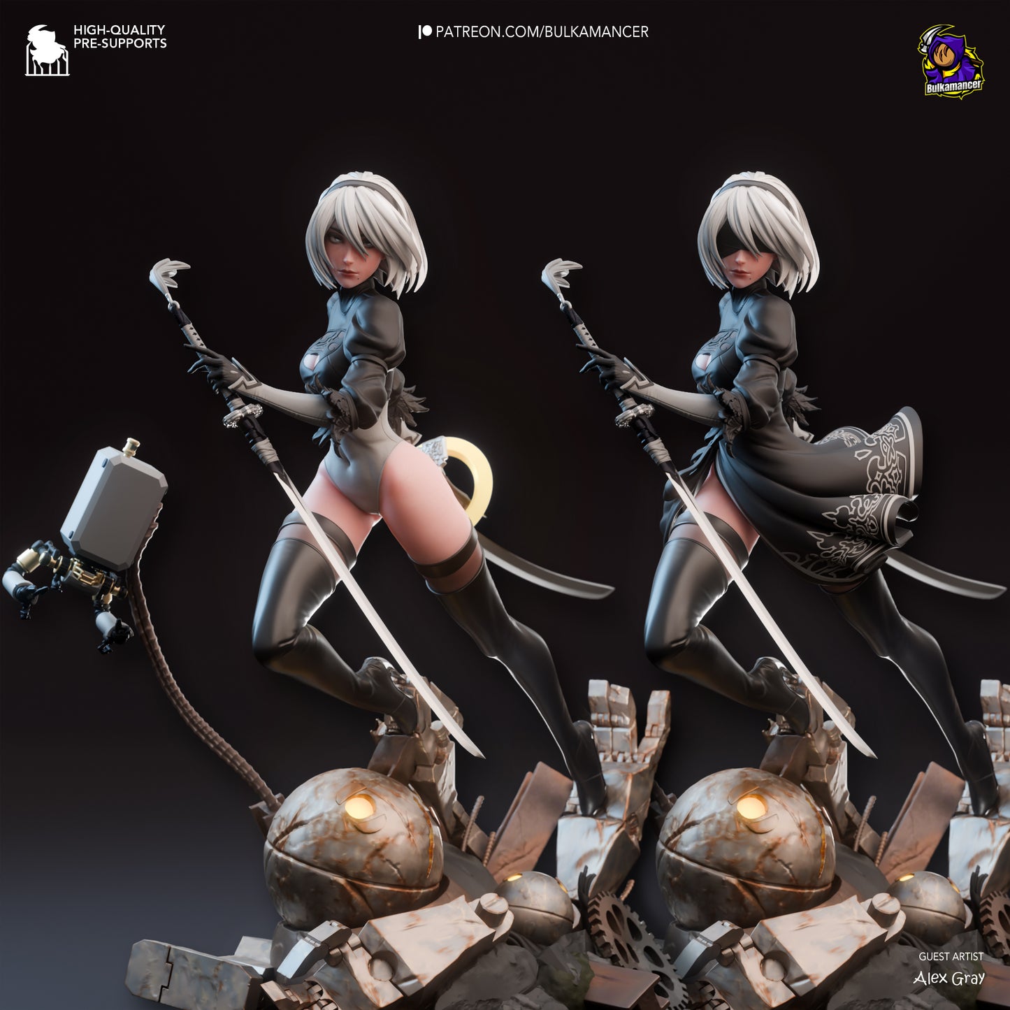 Bulkamancer Sculps 2B - NieR Automata