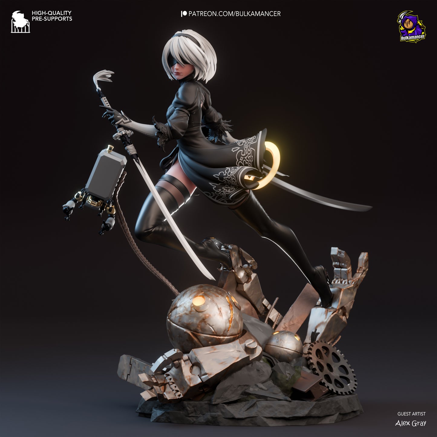 Bulkamancer Sculps 2B - NieR Automata