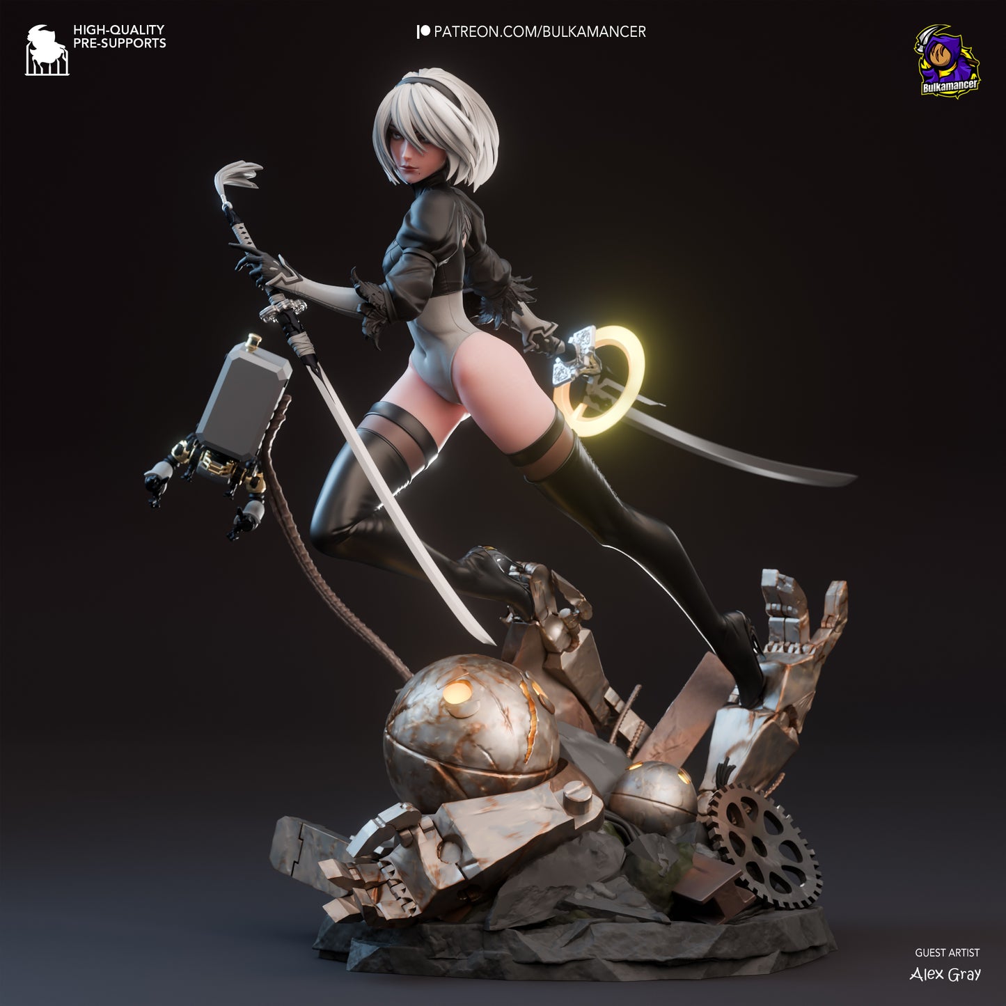 Bulkamancer Sculps 2B - NieR Automata