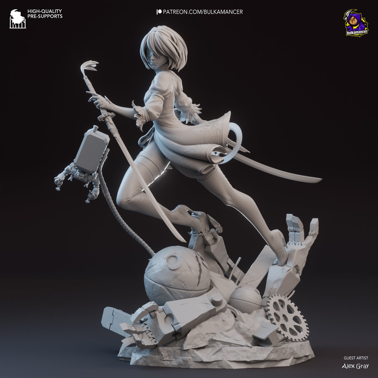 Bulkamancer Sculps 2B - NieR Automata