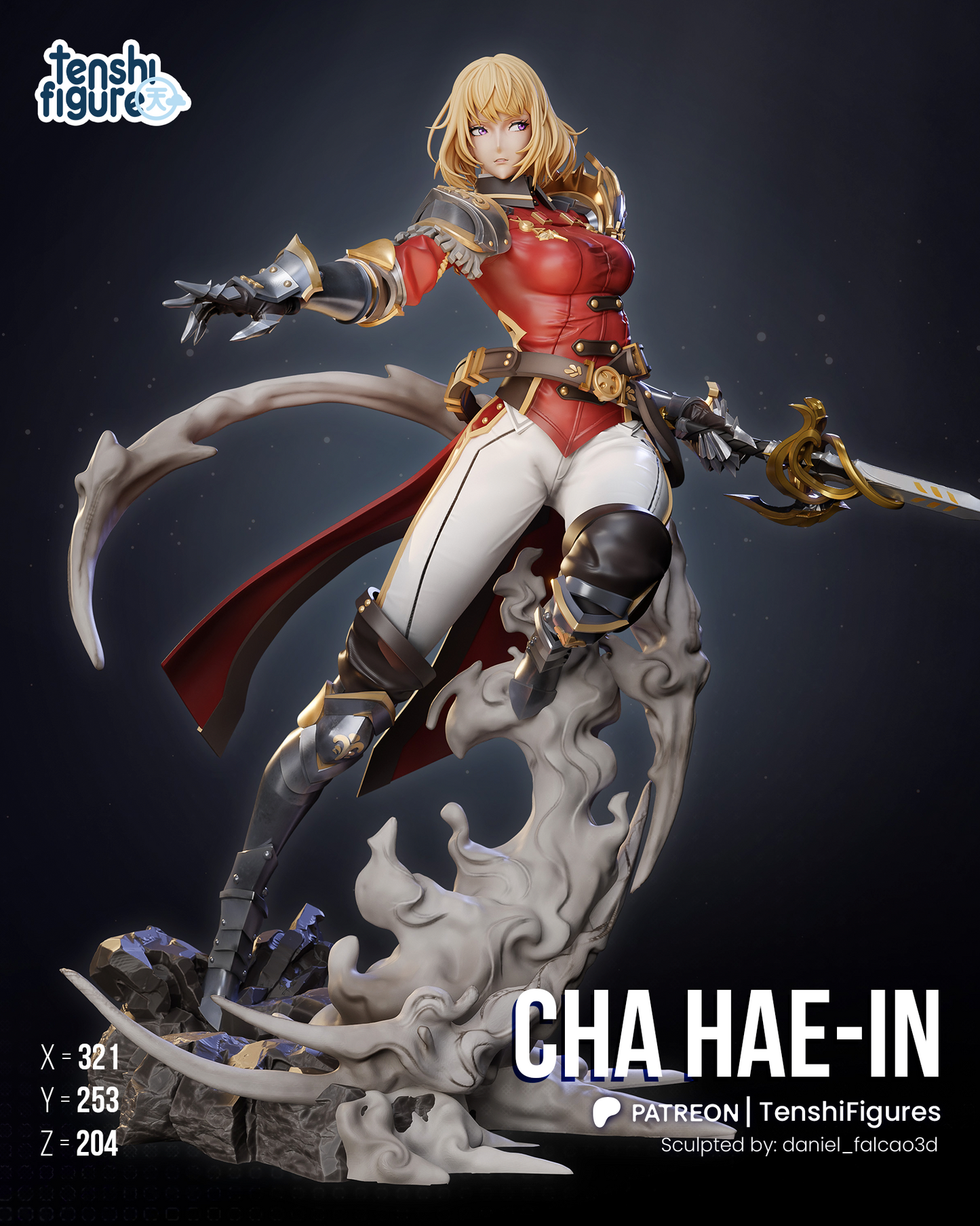 Tenshi Figures Cha Hae In - Solo Leveling