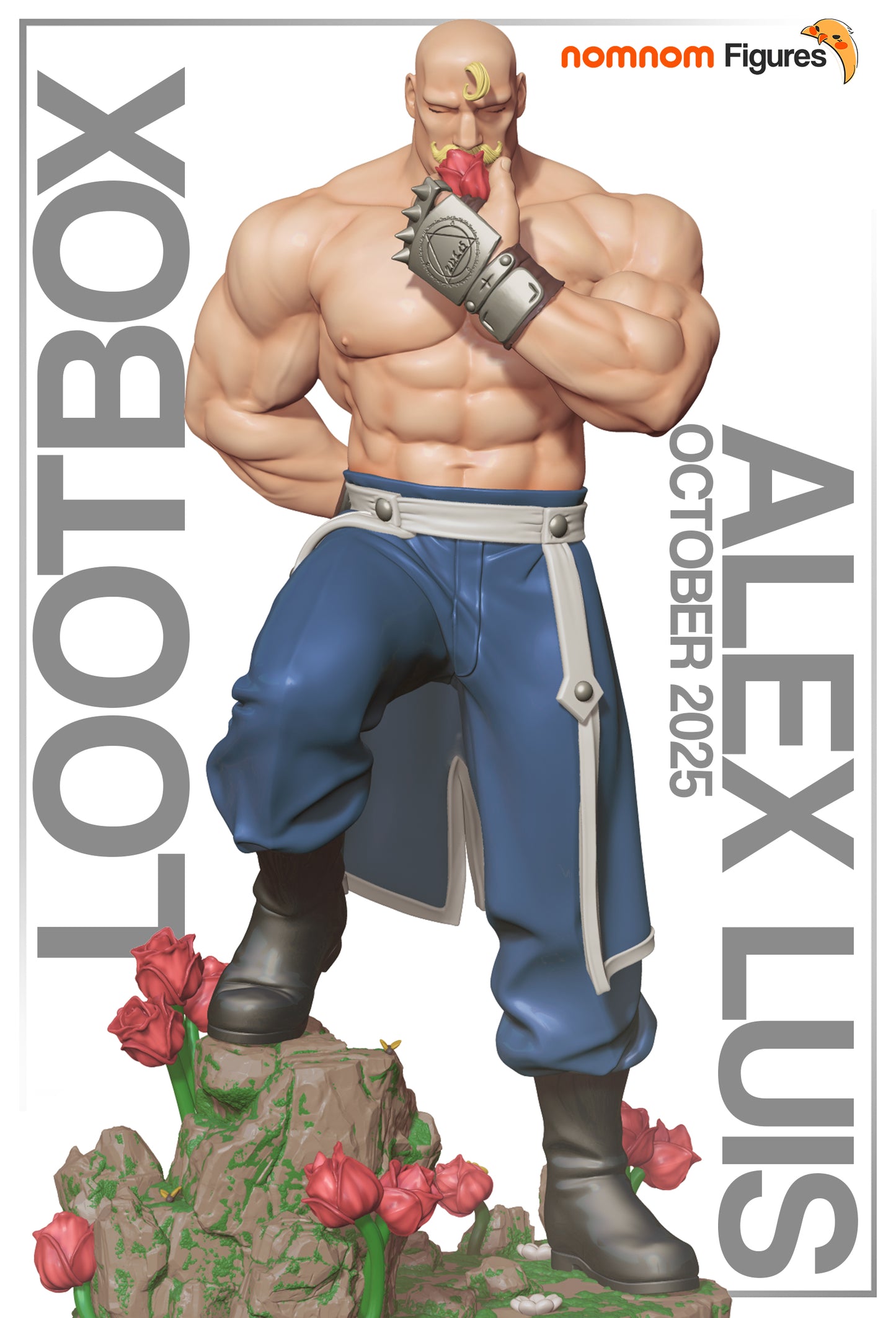 Nomnom Figures Alex Luis Armstrong - Full Metal Alchemist