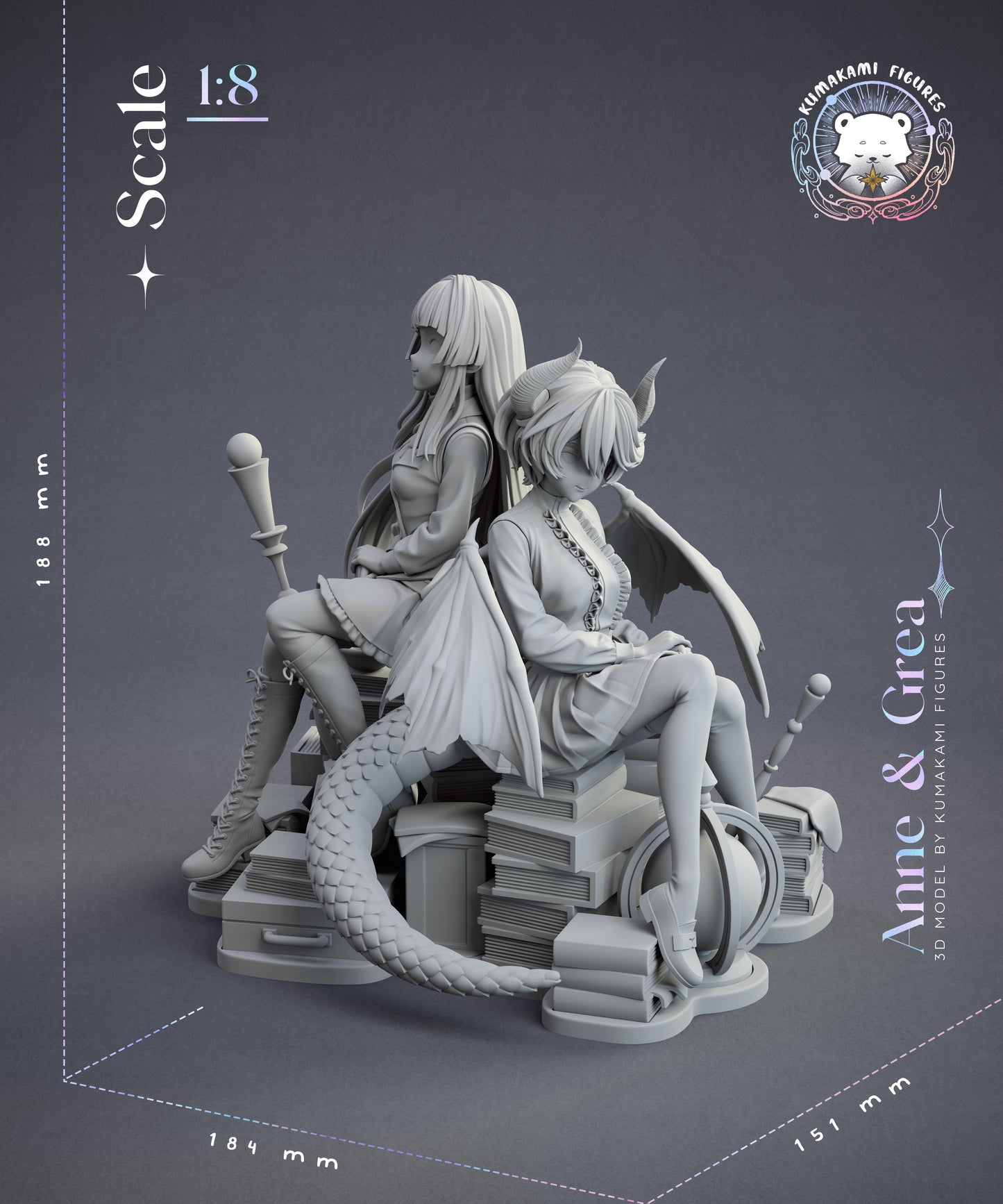 Anne and Grea Diorama - Granblue Fantasy / Shadowverse