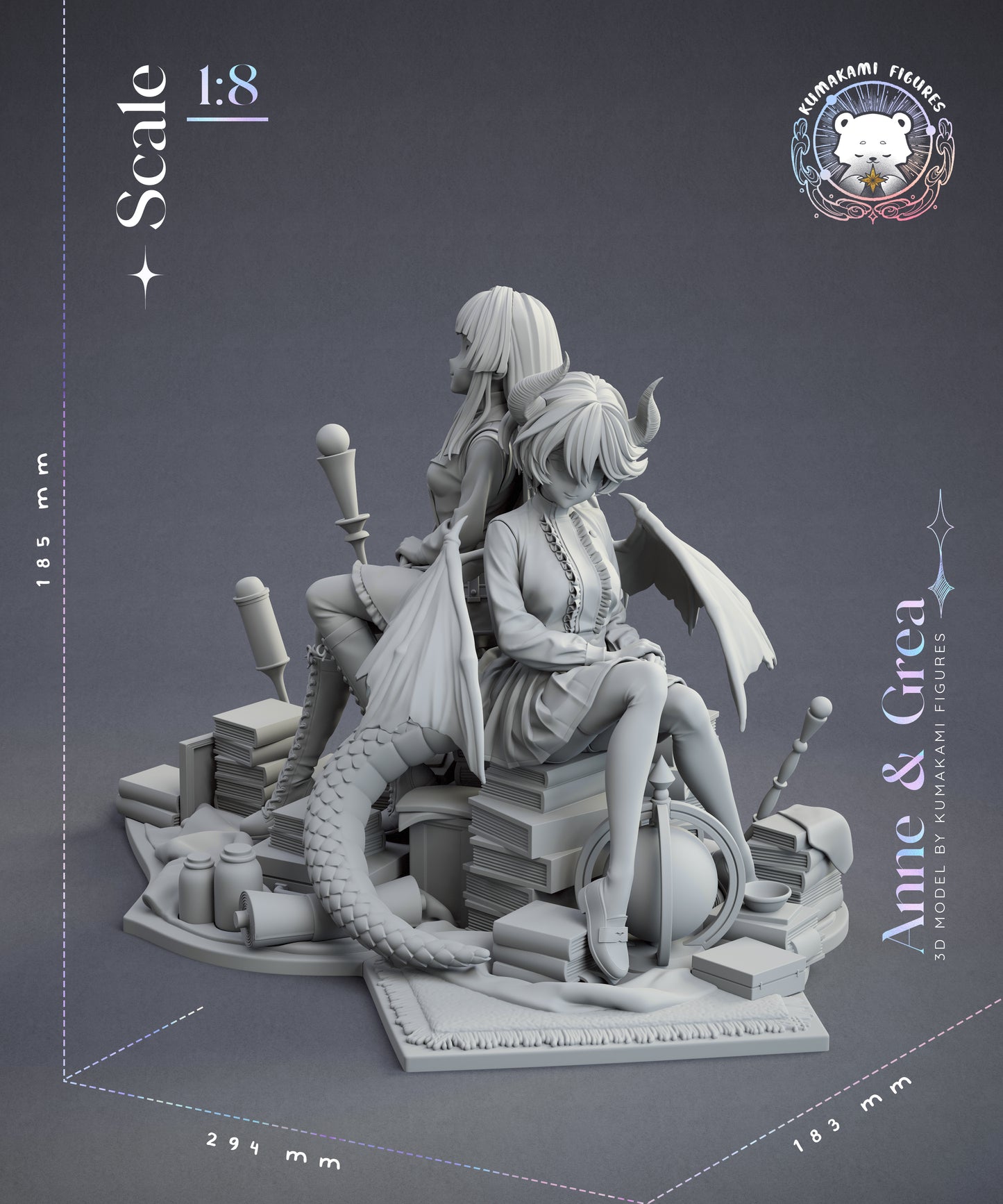 Anne and Grea Diorama - Granblue Fantasy / Shadowverse