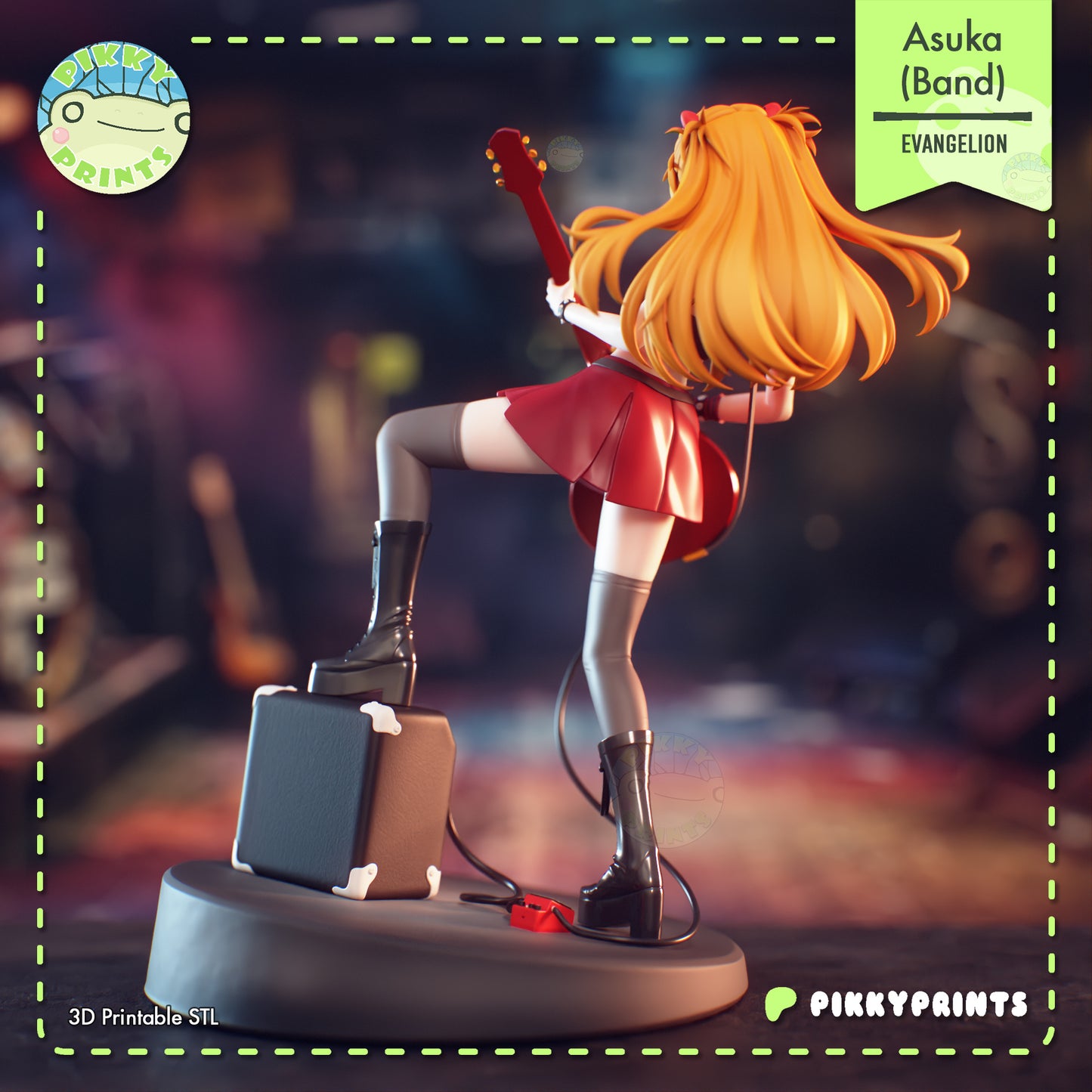 Pikky Prints Asuka(Band) - Evangelion