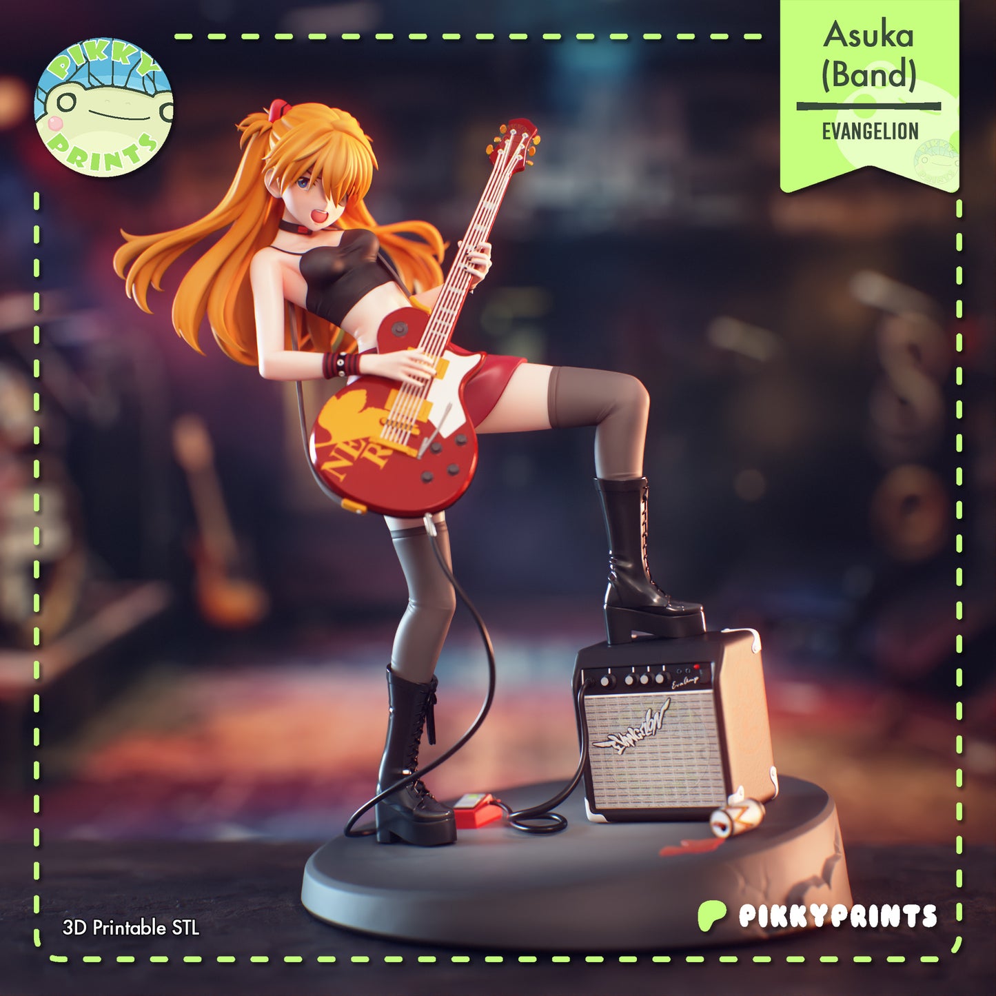 Pikky Prints Asuka(Band) - Evangelion