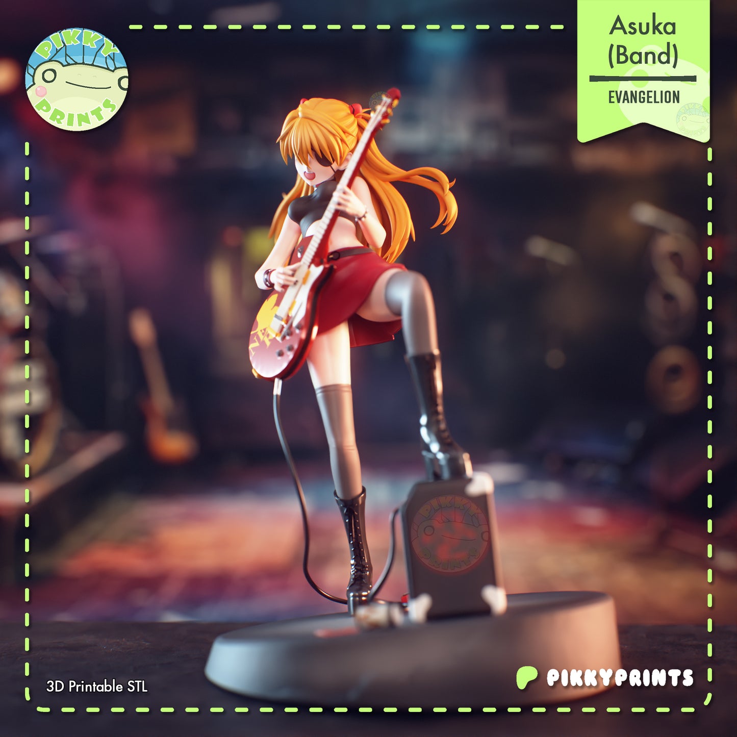 Pikky Prints Asuka(Band) - Evangelion