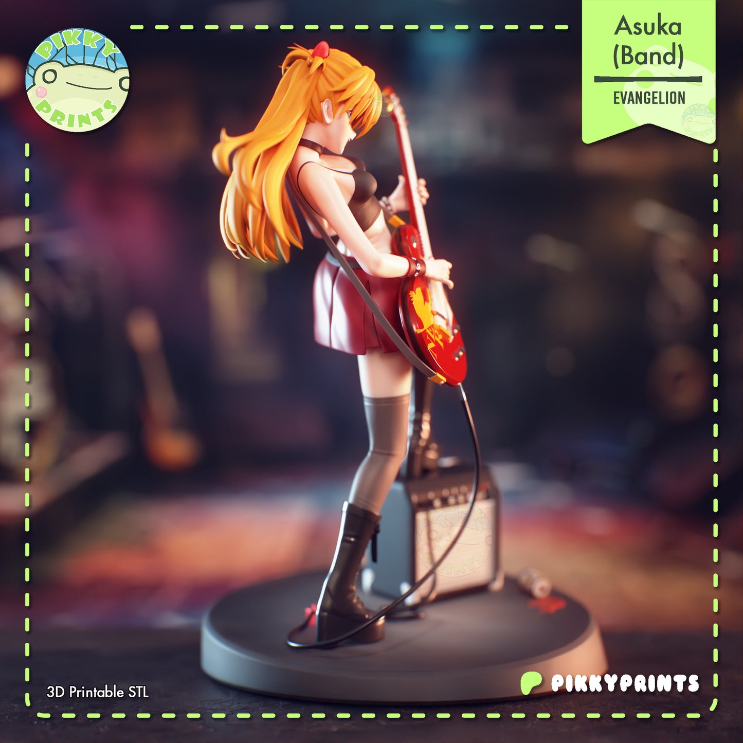 Pikky Prints Asuka(Band) - Evangelion