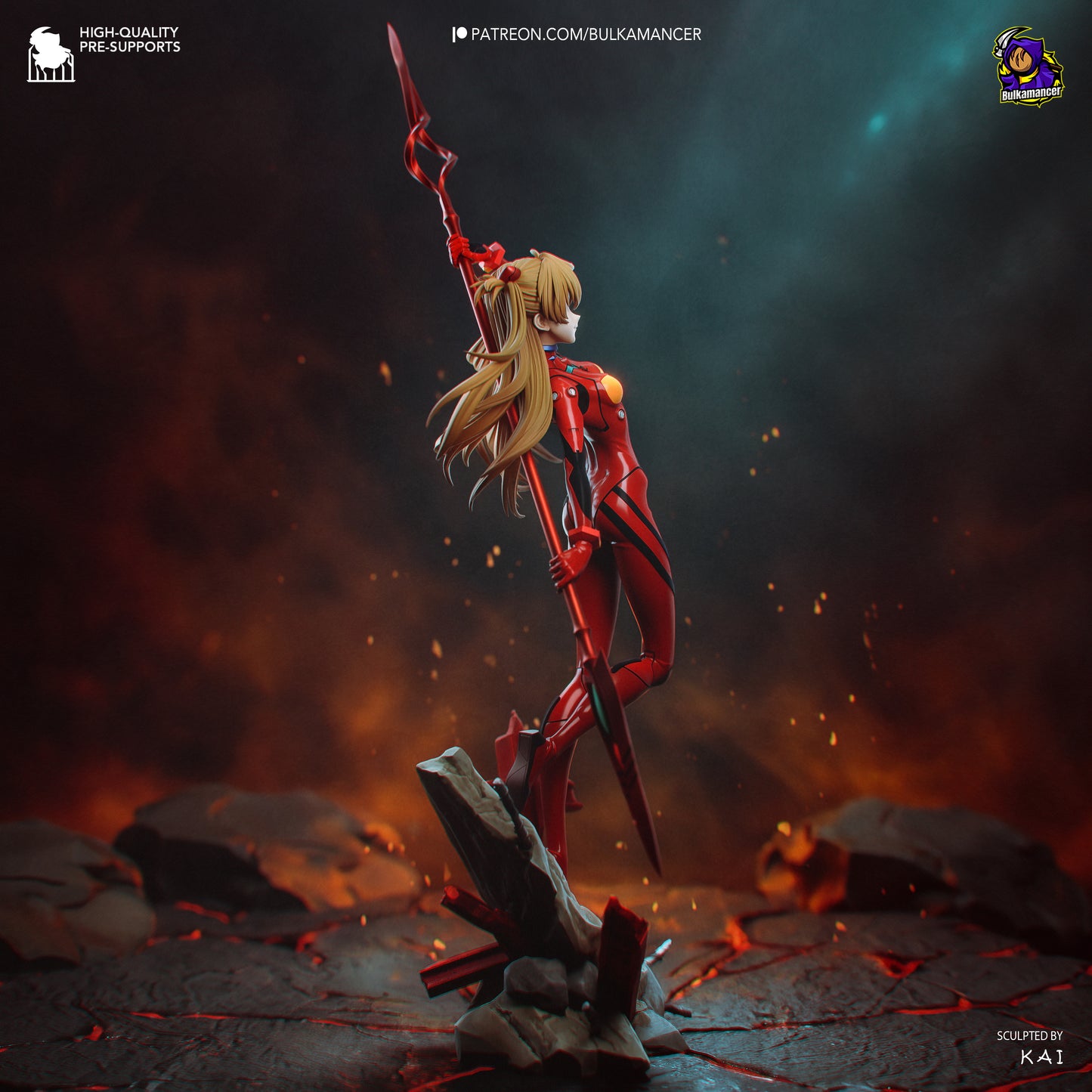 Bulkamancer Sculps Asuka - Neon Genesis Evangelion