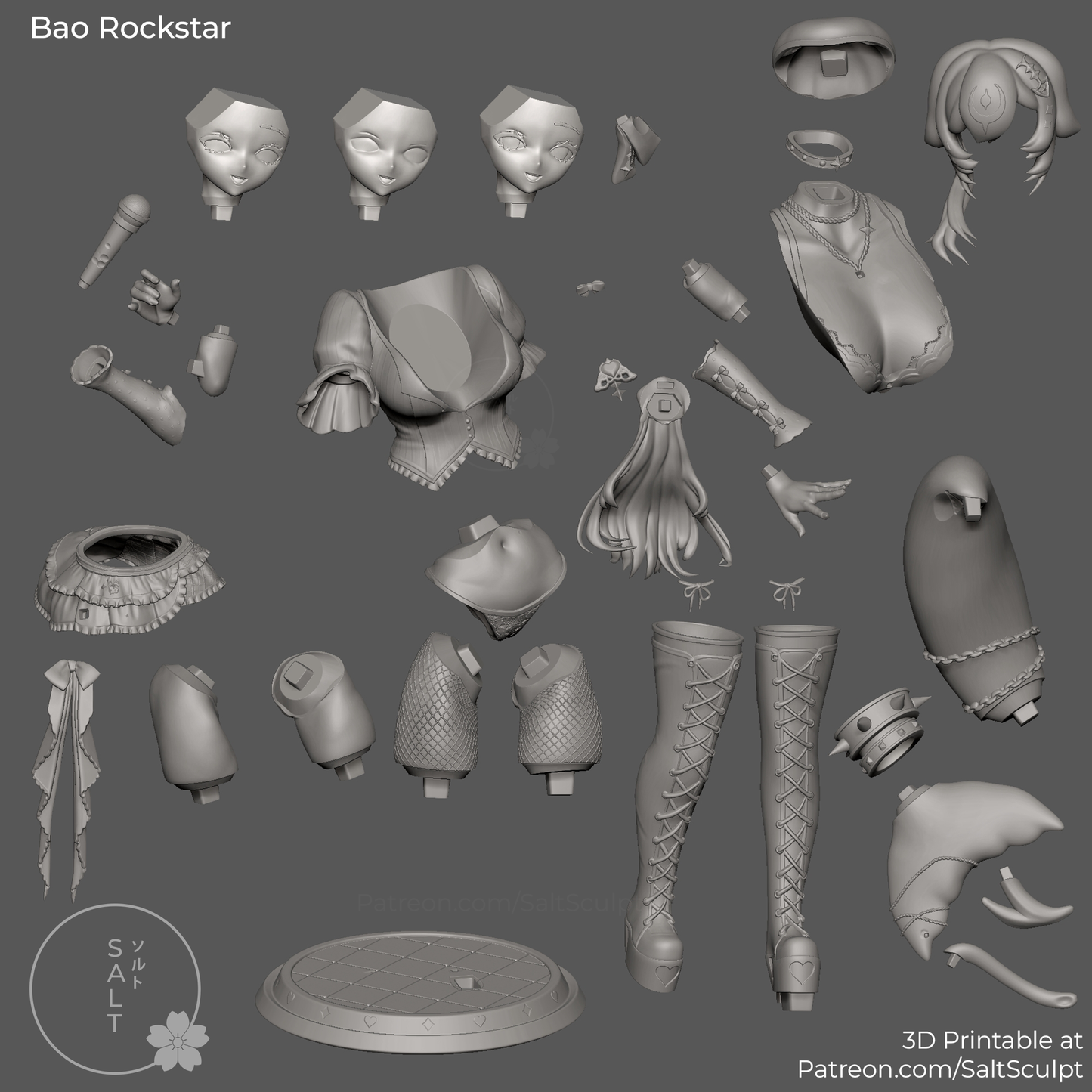 SaltSculpt Bao Rockstar Bao the whale