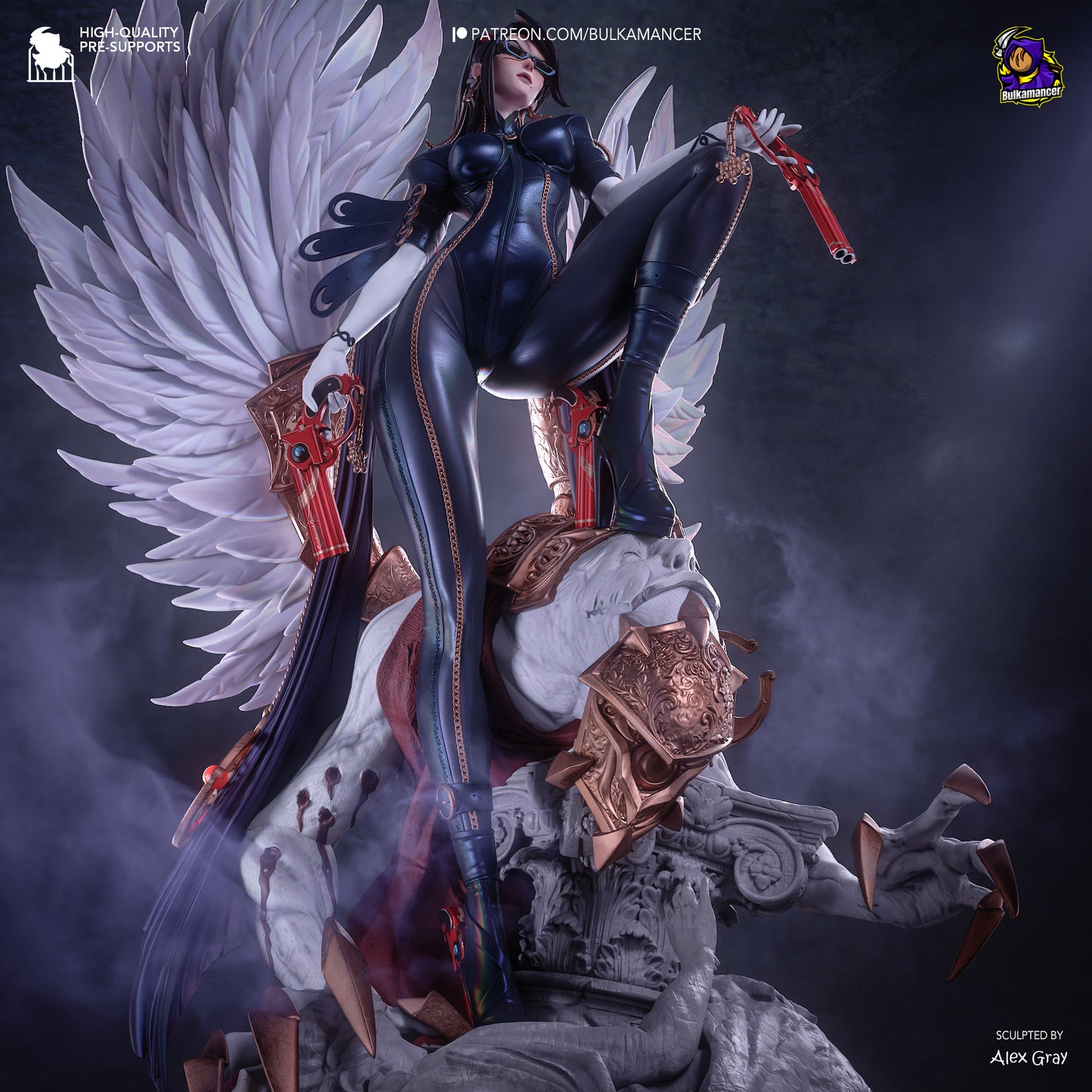 Bulkamancer Sculps Bayonetta