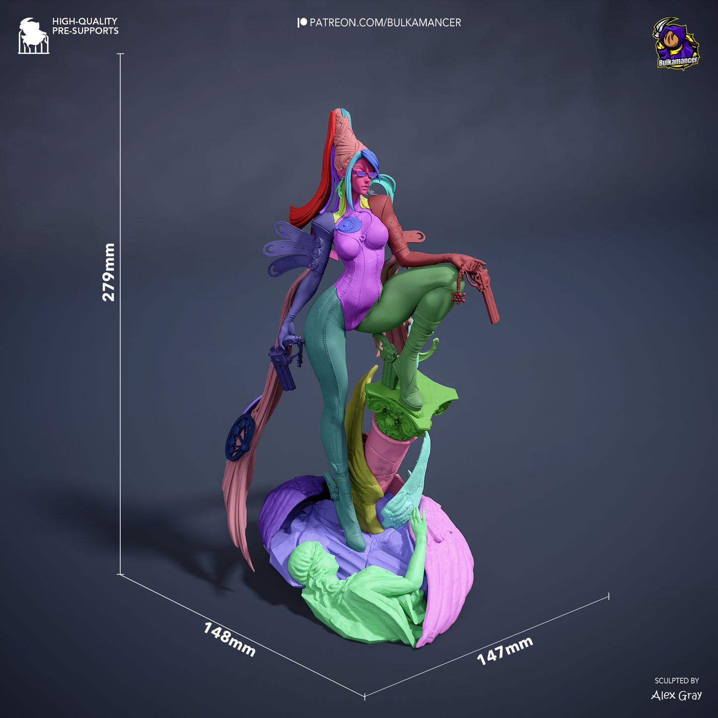 Bulkamancer Sculps Bayonetta