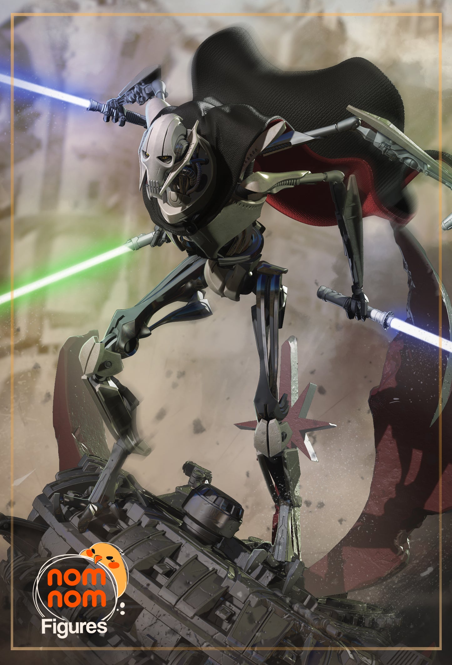 Nomnom Figures General Grievous - Star Wars Revenge Of The Sith