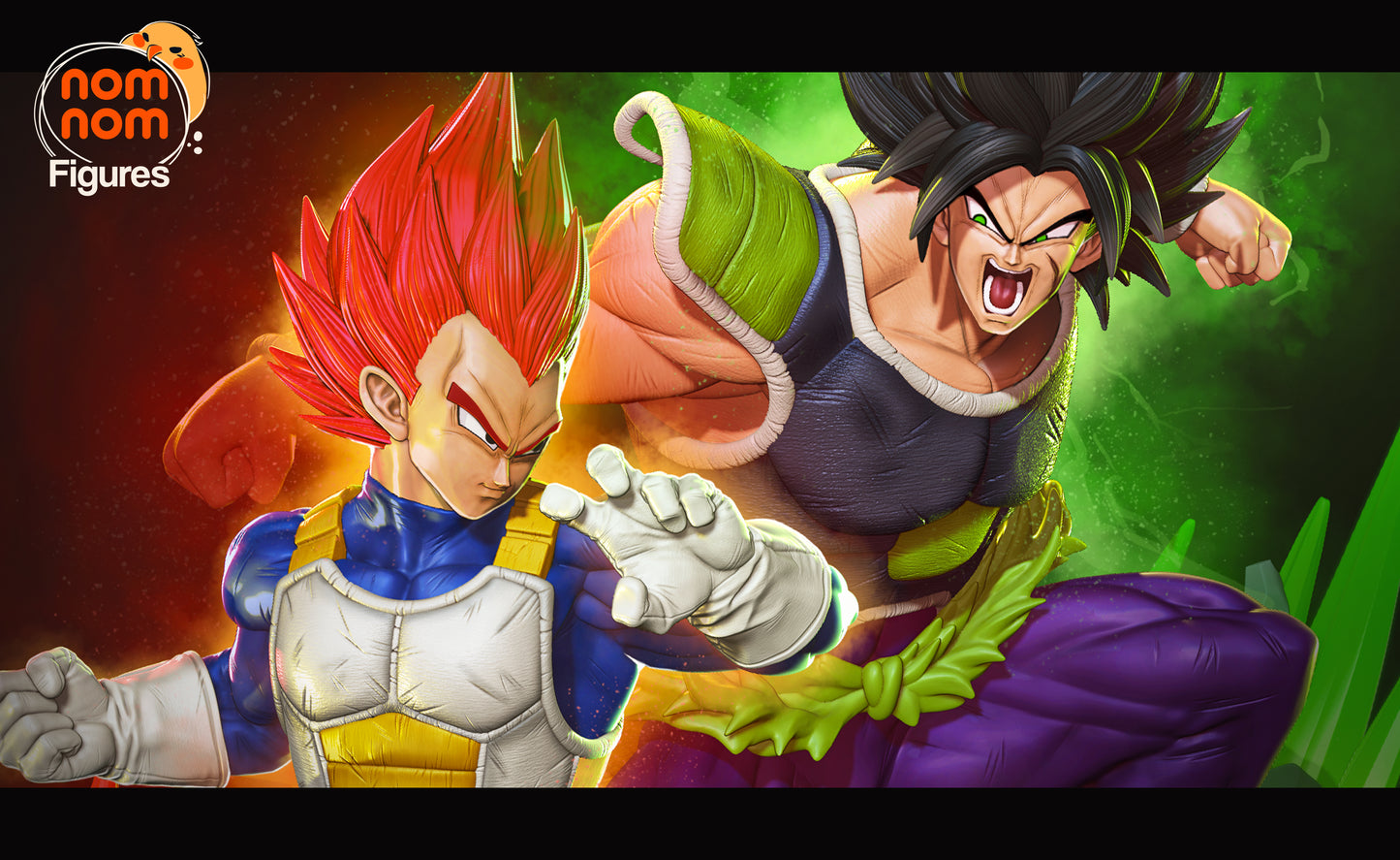 Nomnom Figures Vegeta vs Broly - Dragonball Z