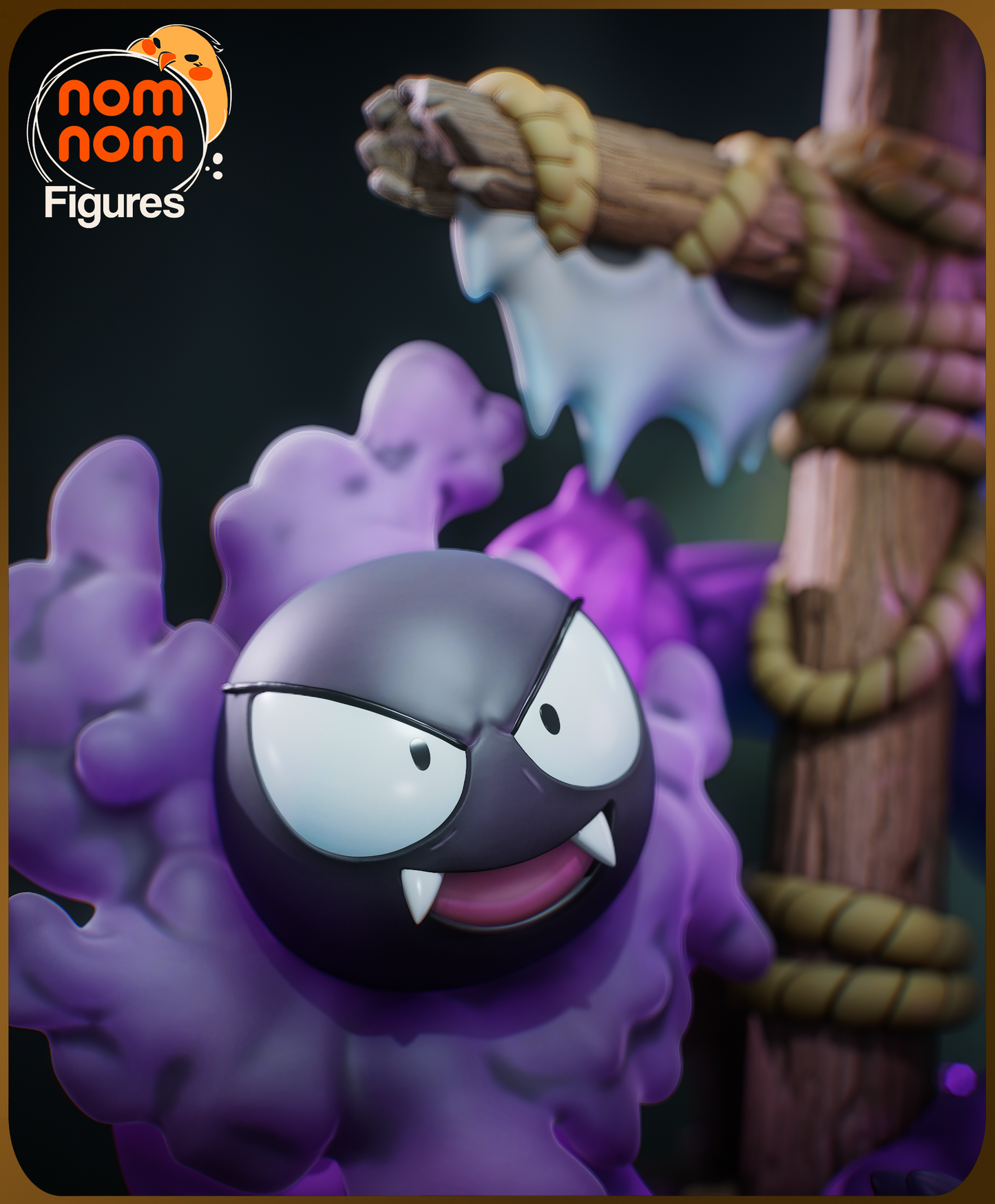 Nomnom Figures Chibi Ghost Pokemon Diorama