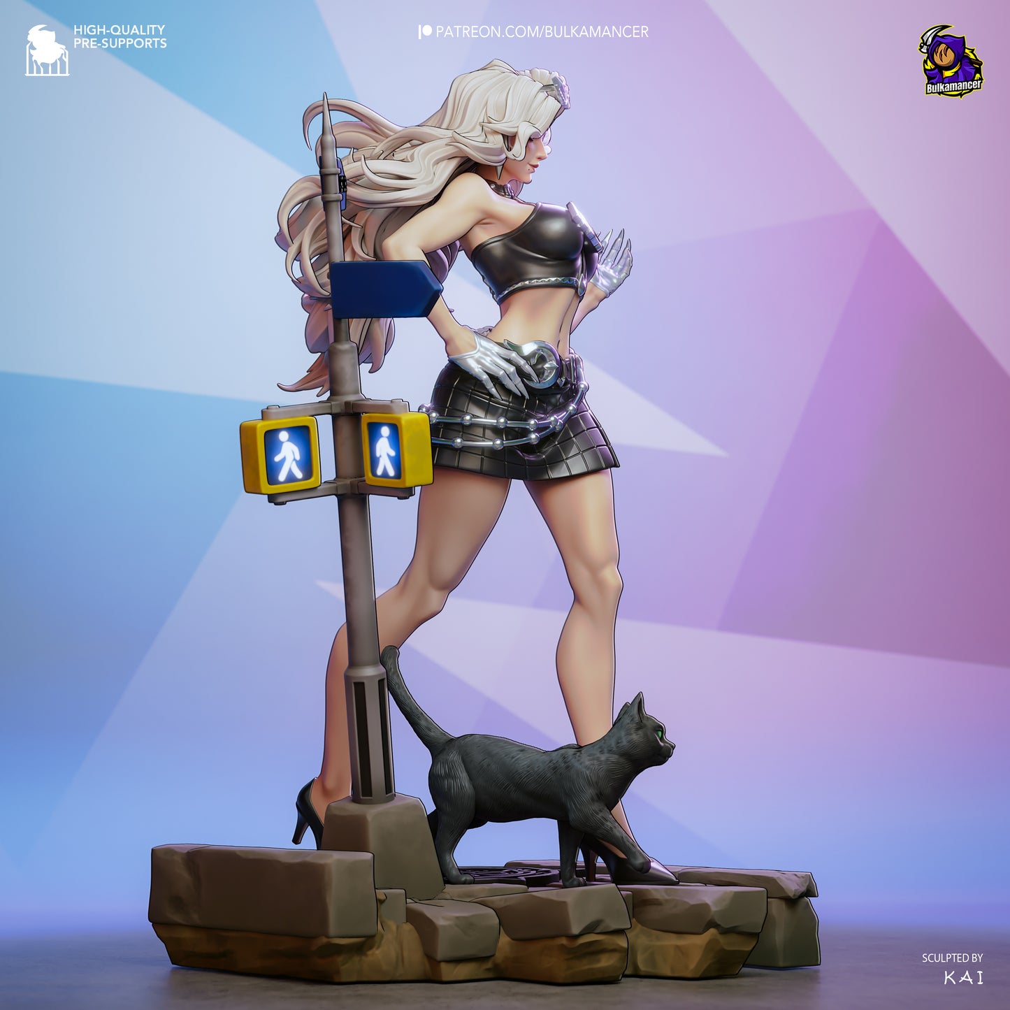 Bulkamancer Sculps Black Cat