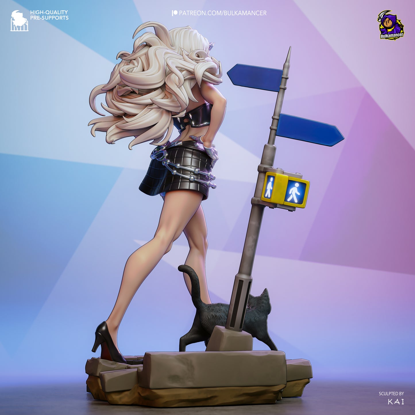 Bulkamancer Sculps Black Cat