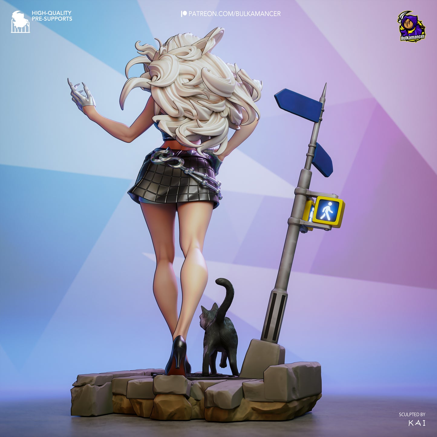 Bulkamancer Sculps Black Cat