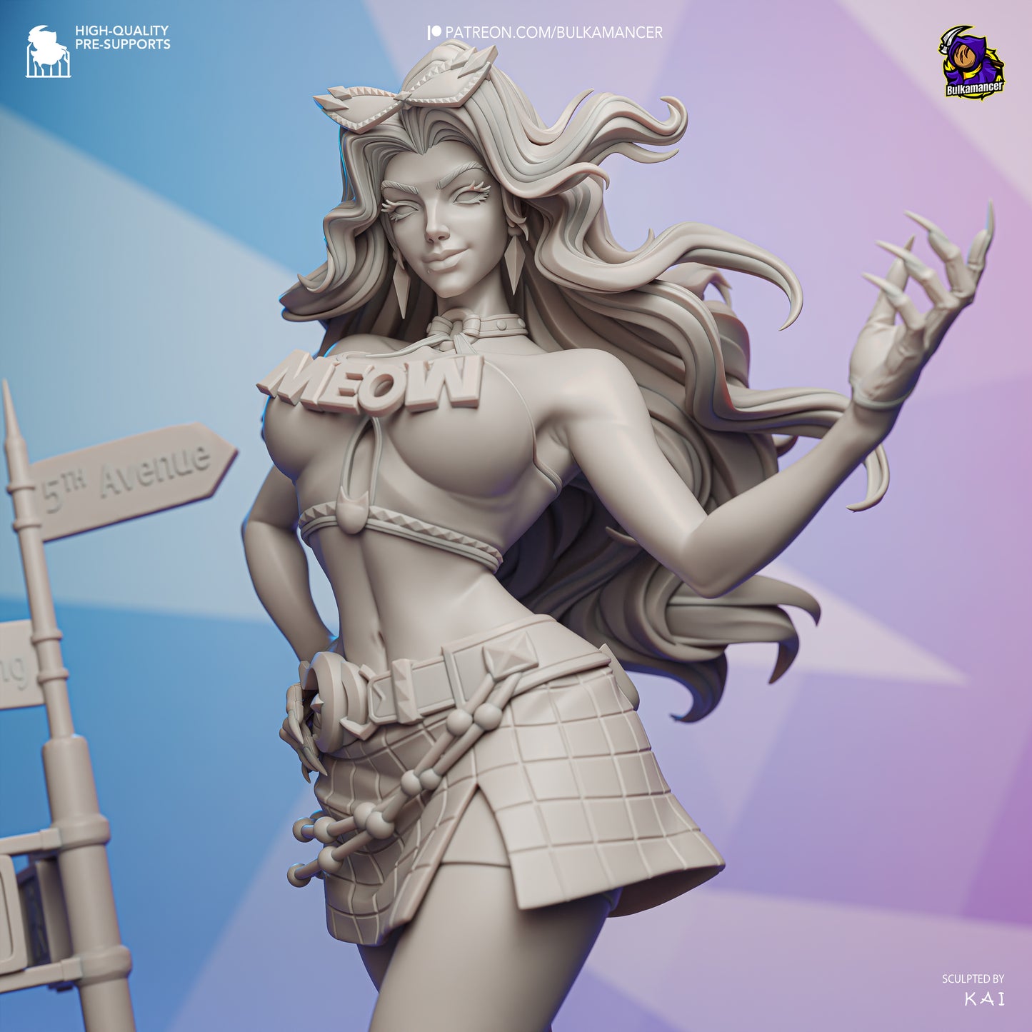 Bulkamancer Sculps Black Cat