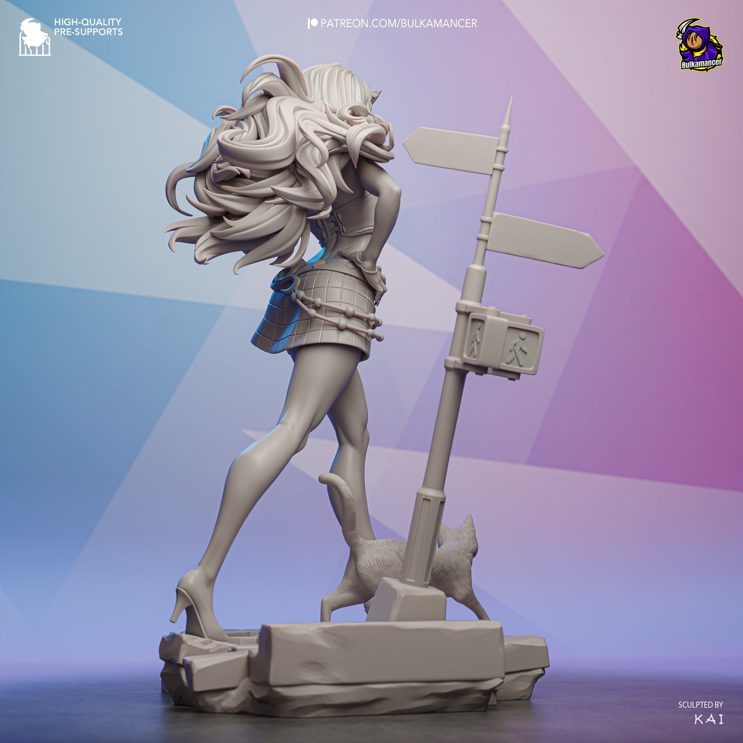 Bulkamancer Sculps Black Cat