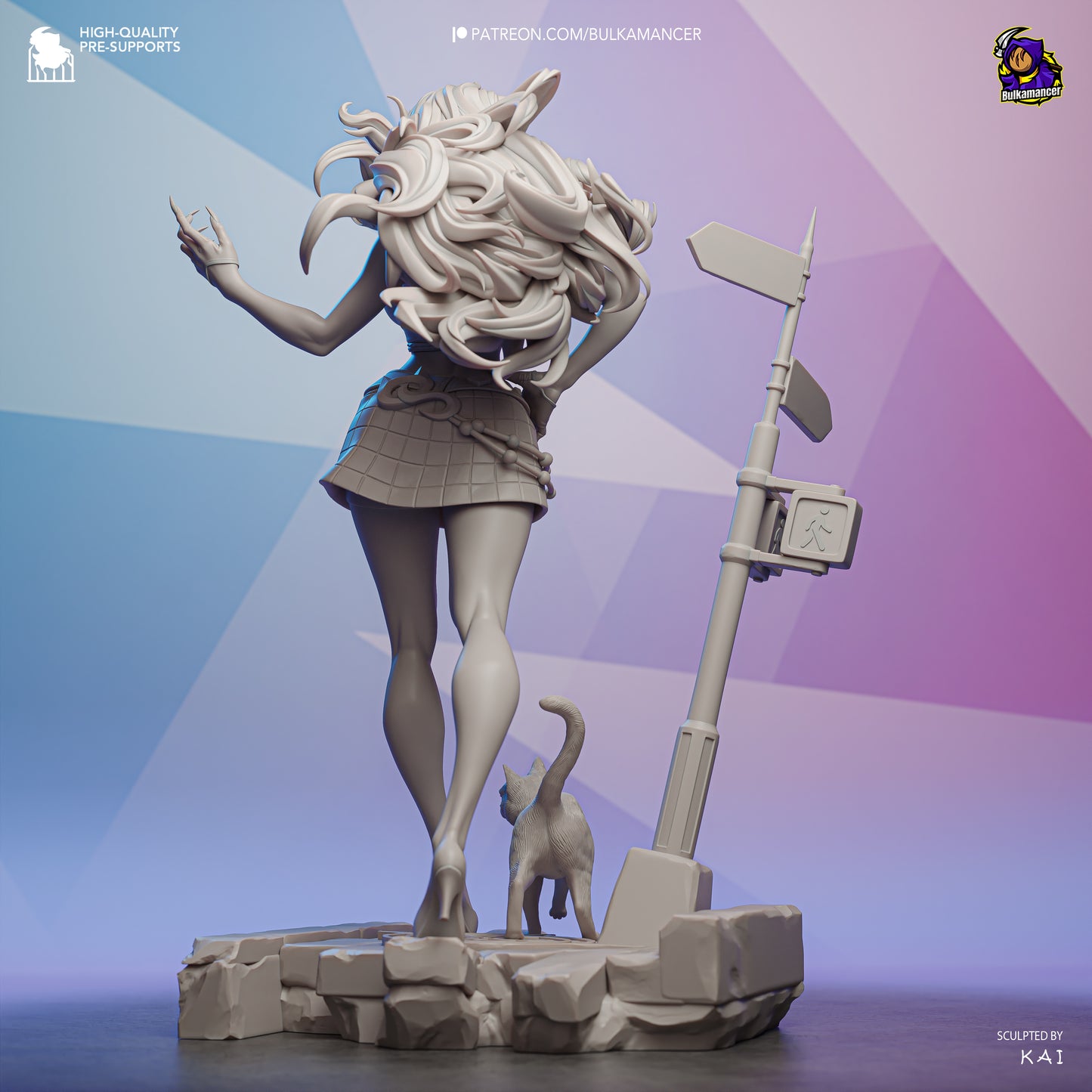 Bulkamancer Sculps Black Cat