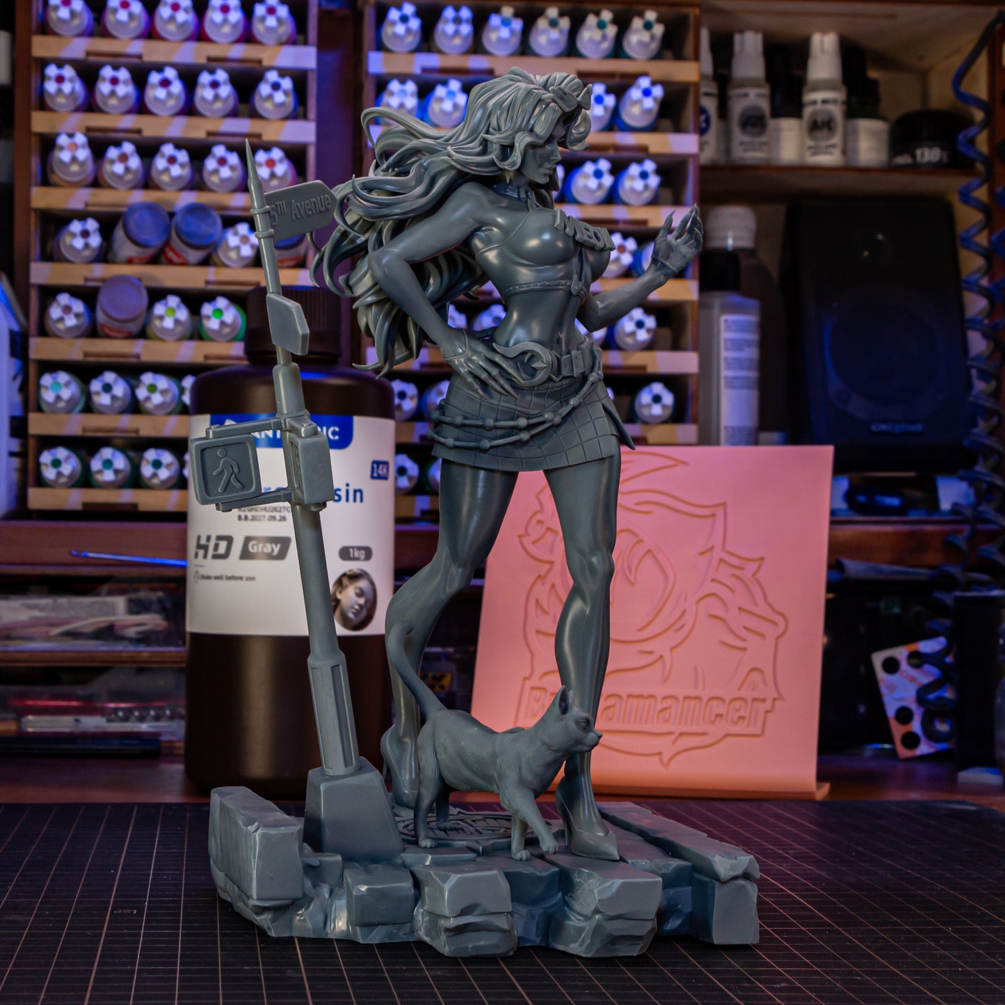 Bulkamancer Sculps Black Cat