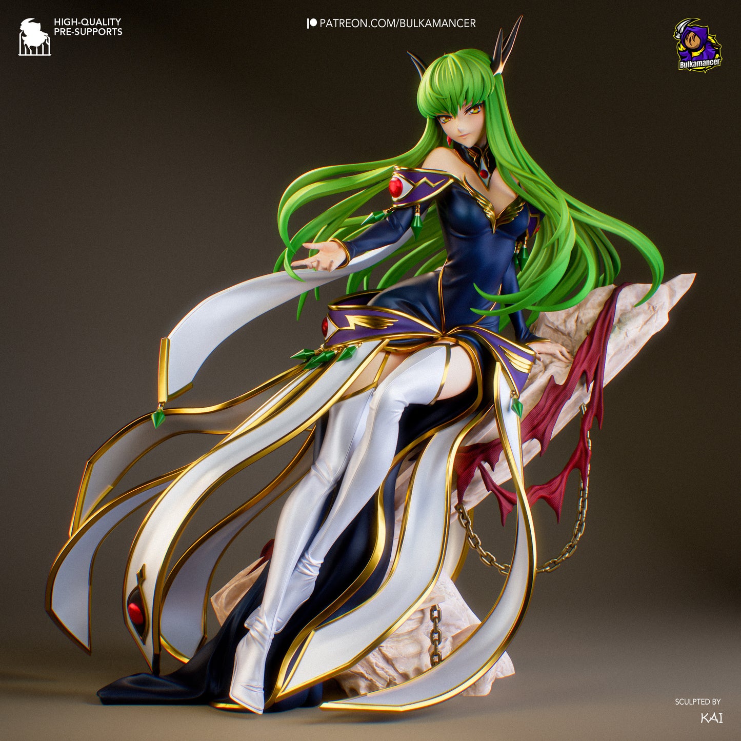 Bulkamancer Sculps Empress C.C. - Code Geass