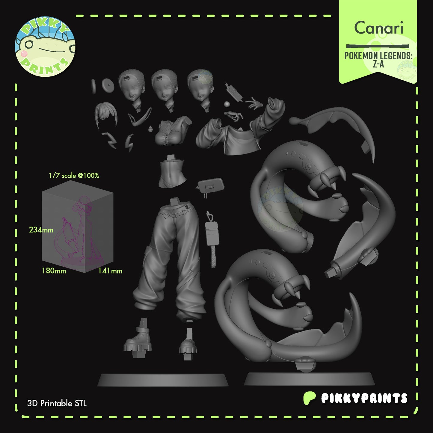 Pikky Prints Canari - Pokemon Legends: Z-A