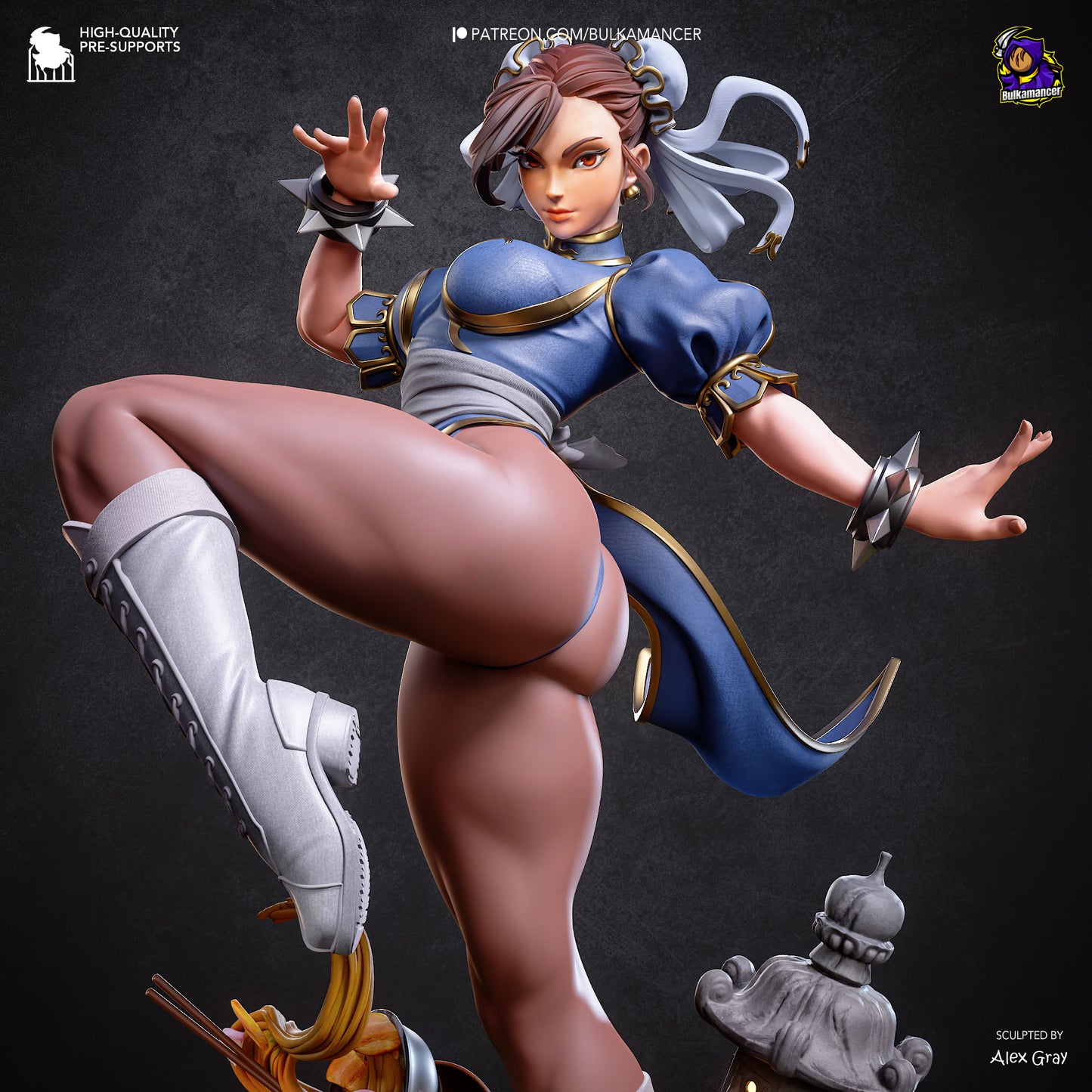 Bulkamancer Sculps Chun-Li - Street Fighter