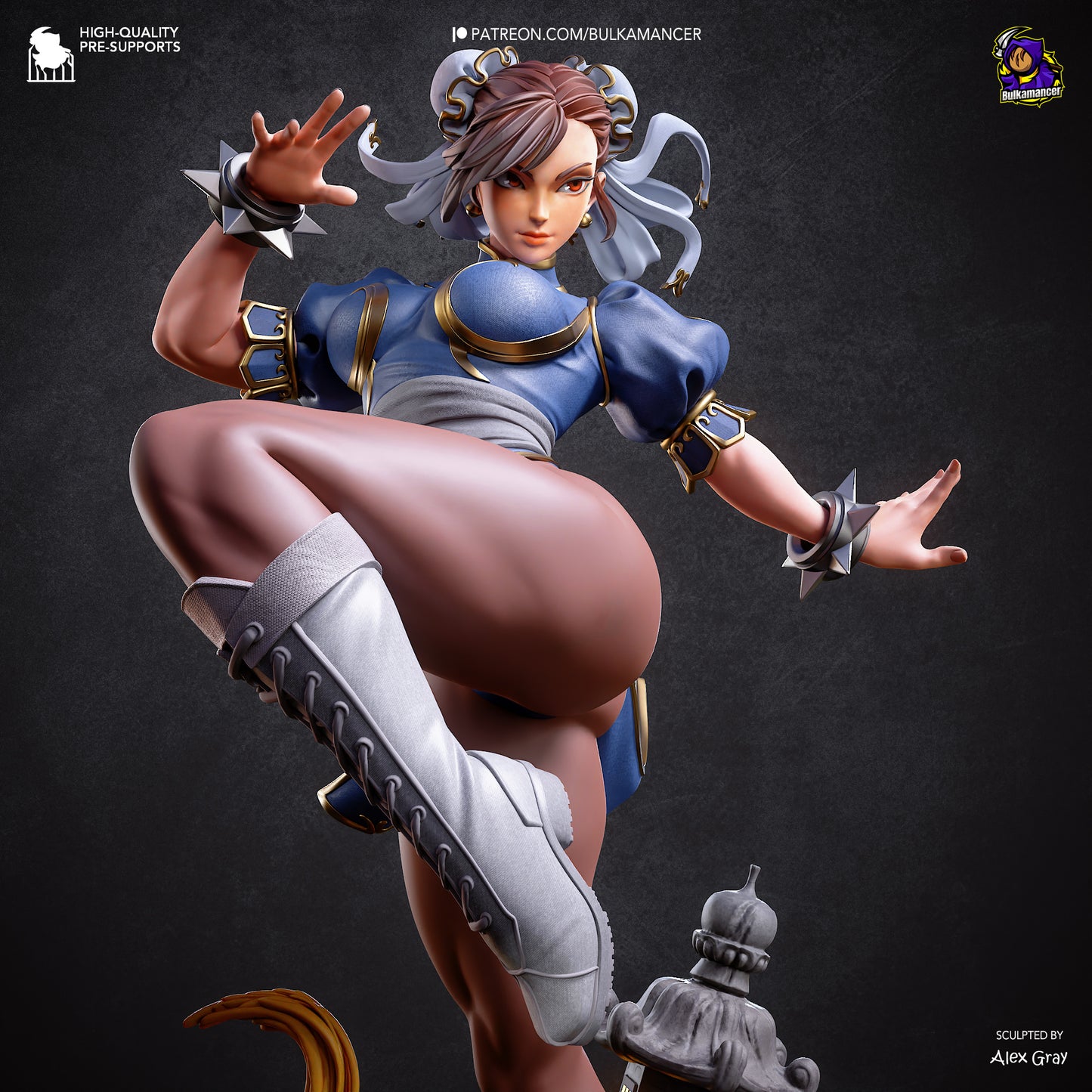 Bulkamancer Sculps Chun-Li - Street Fighter