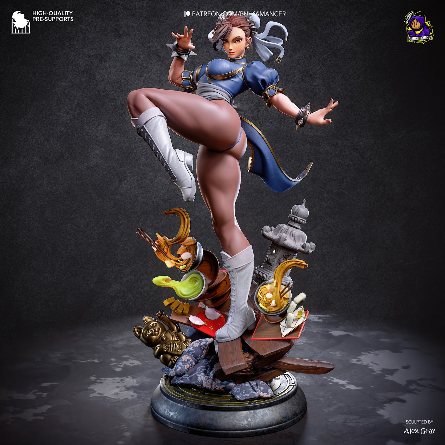 Bulkamancer Sculps Chun-Li - Street Fighter