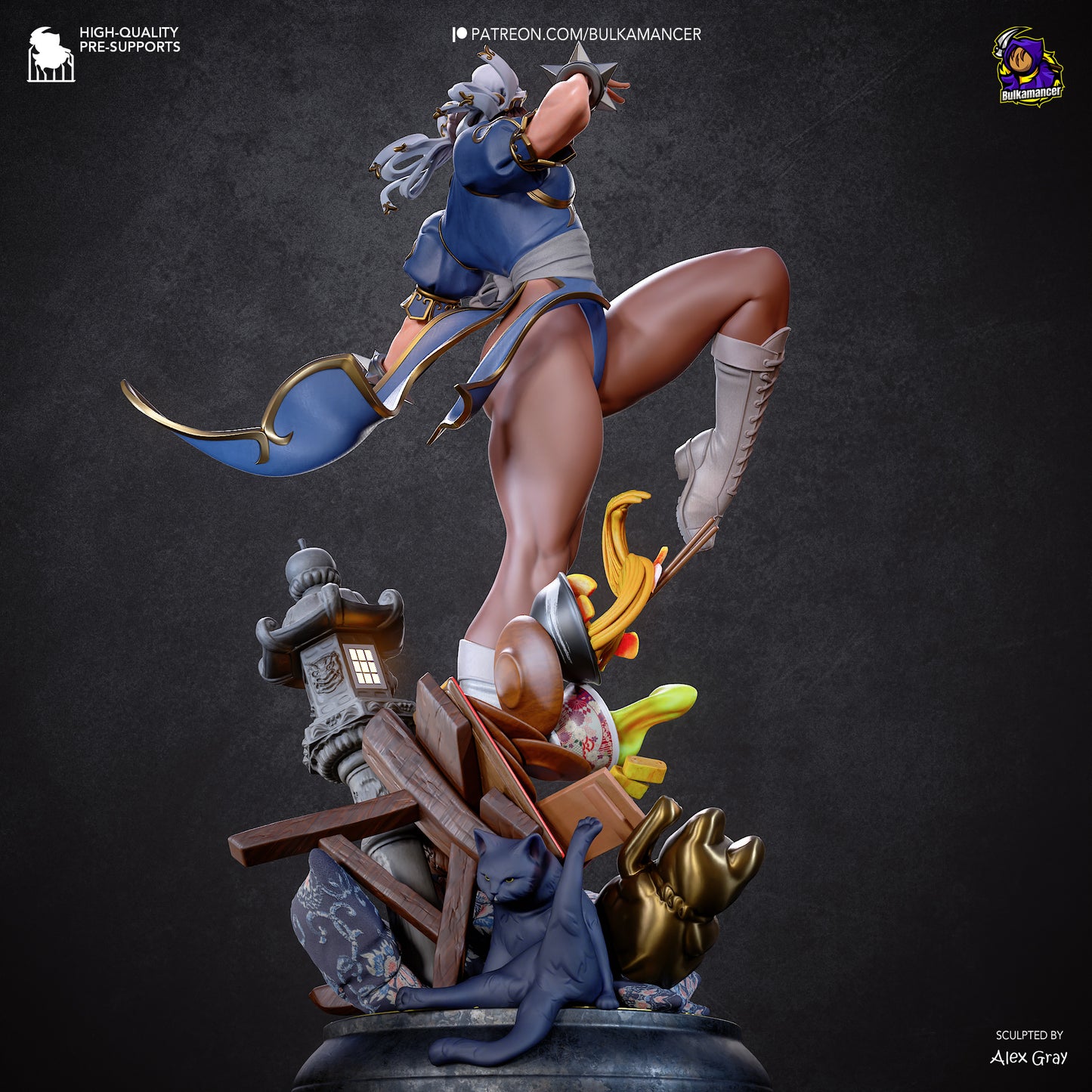 Bulkamancer Sculps Chun-Li - Street Fighter