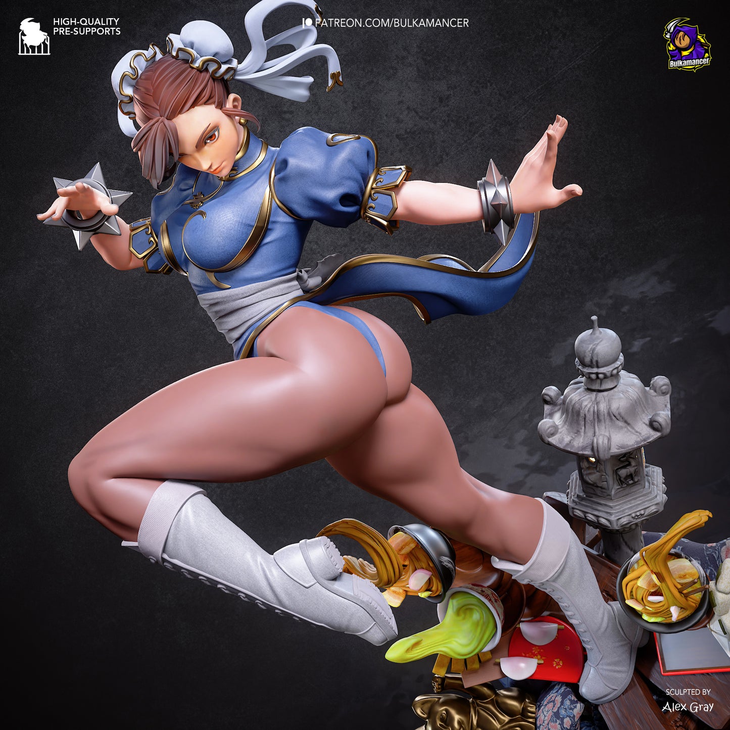 Bulkamancer Sculps Chun-Li - Street Fighter