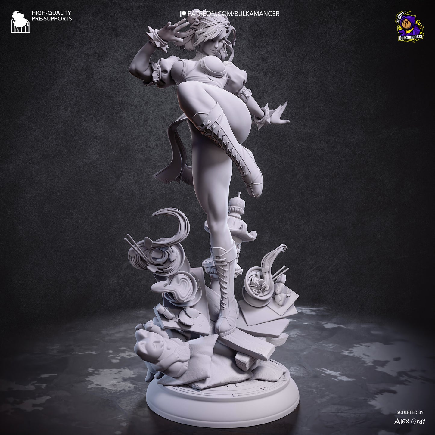 Bulkamancer Sculps Chun-Li - Street Fighter
