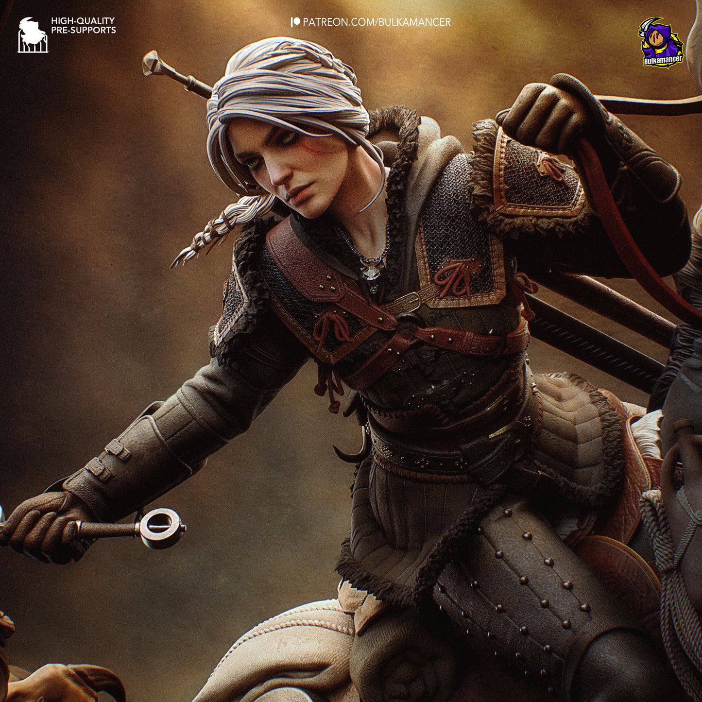 Bulkamancer Sculps Ciri vs Manticore - The Witcher IV