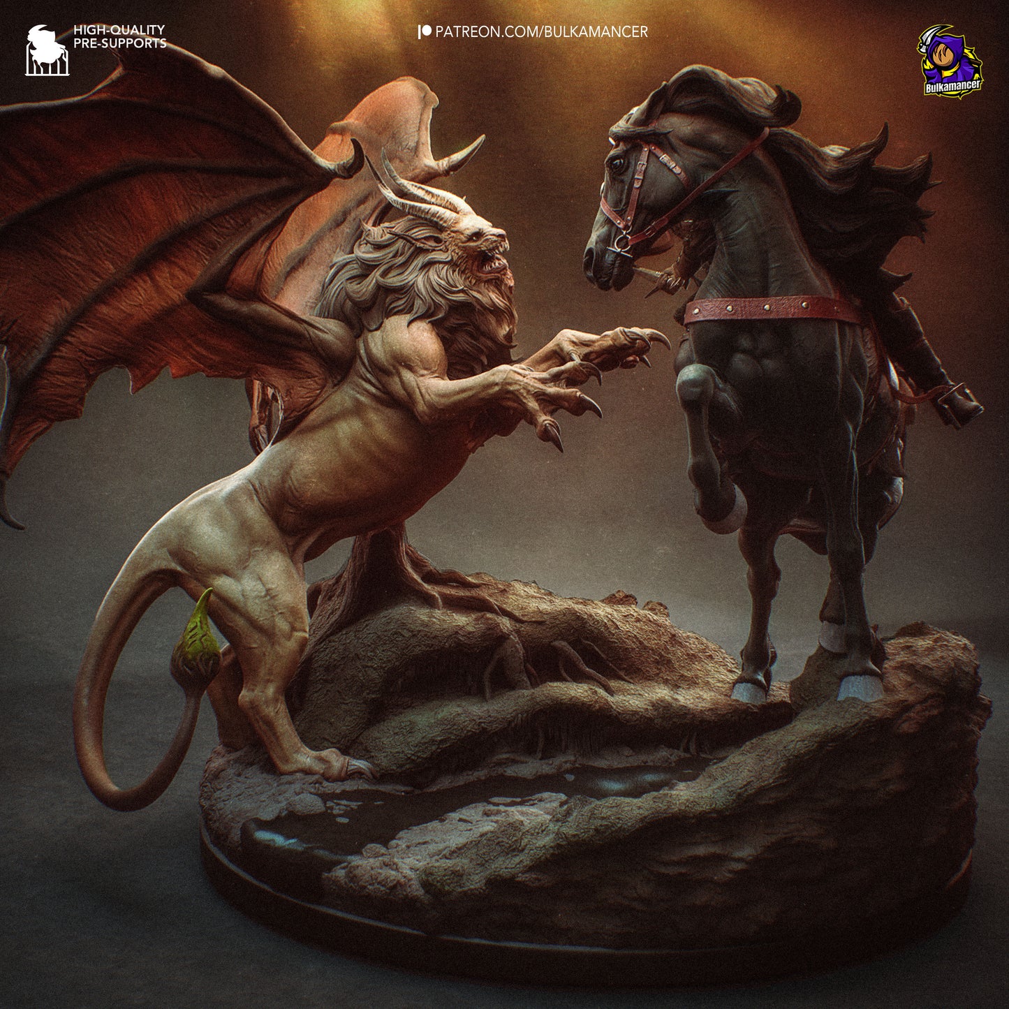 Bulkamancer Sculps Ciri vs Manticore - The Witcher IV