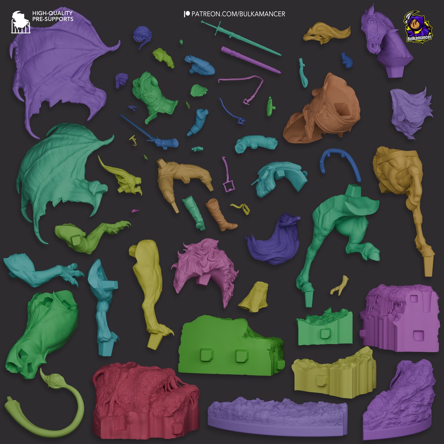 Bulkamancer Sculps Ciri vs Manticore - The Witcher IV