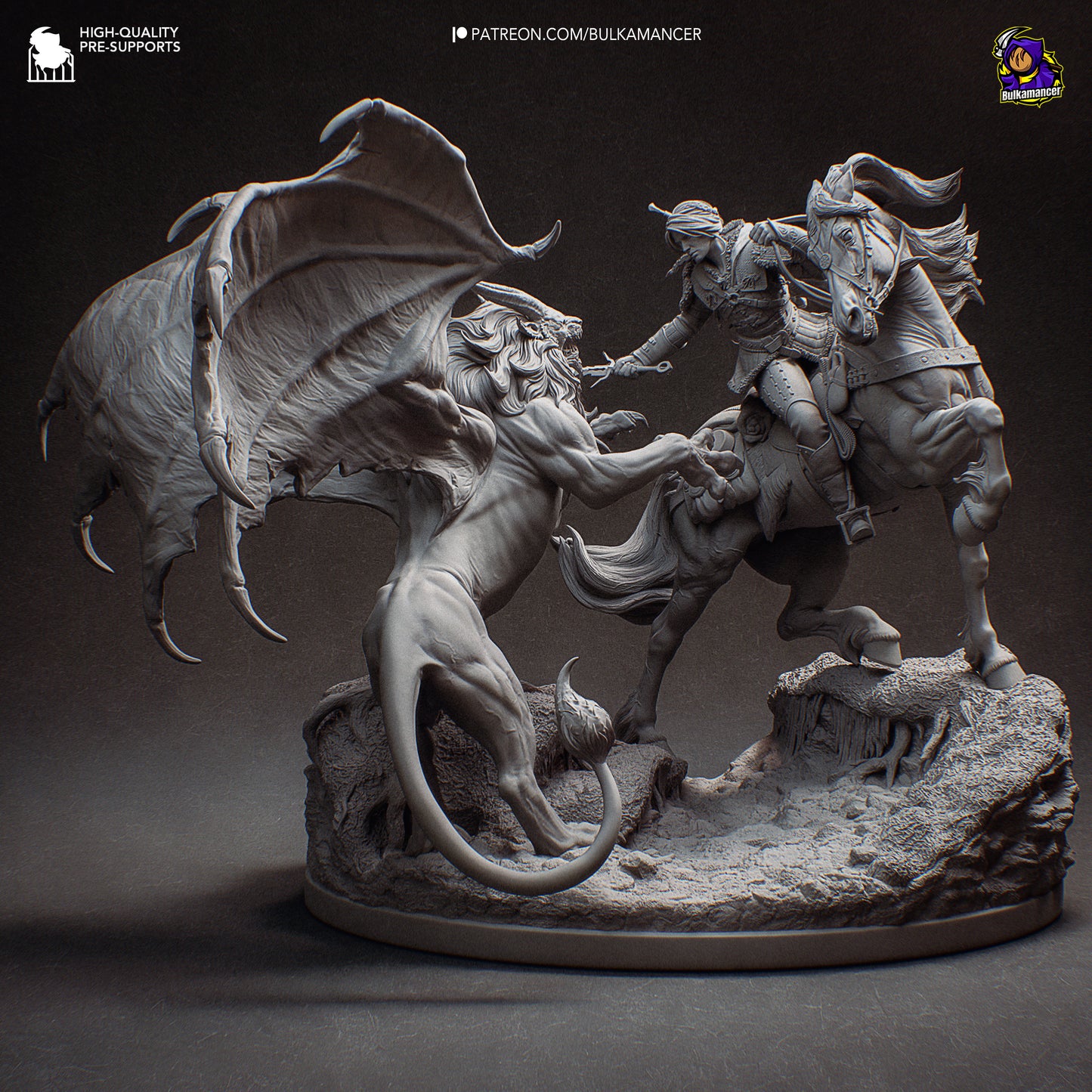 Bulkamancer Sculps Ciri vs Manticore - The Witcher IV